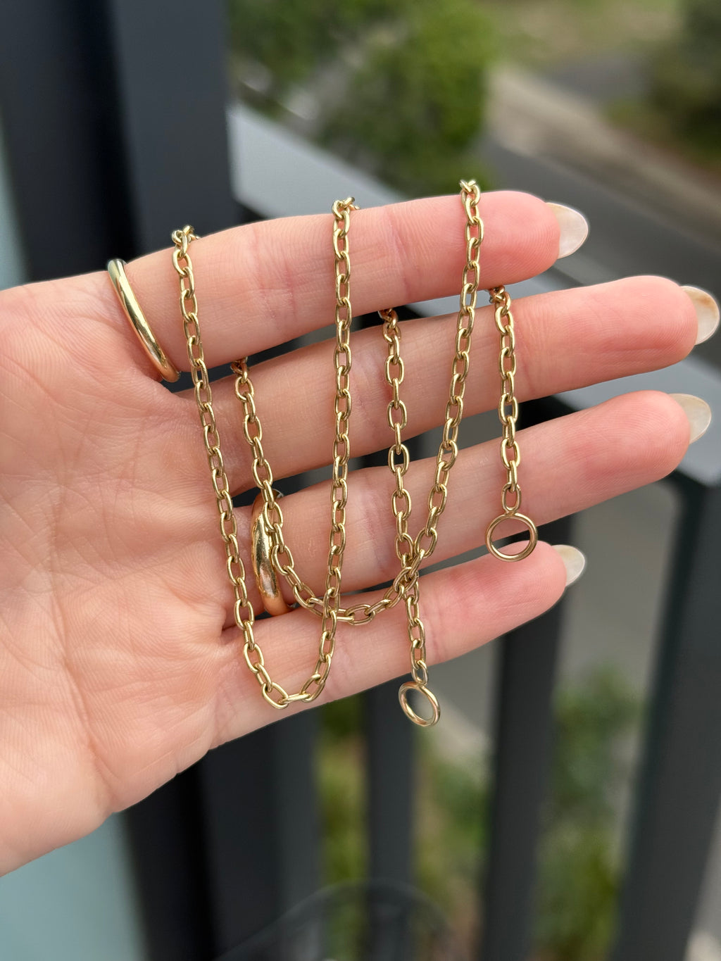 Solid Paperclip Loop Chain