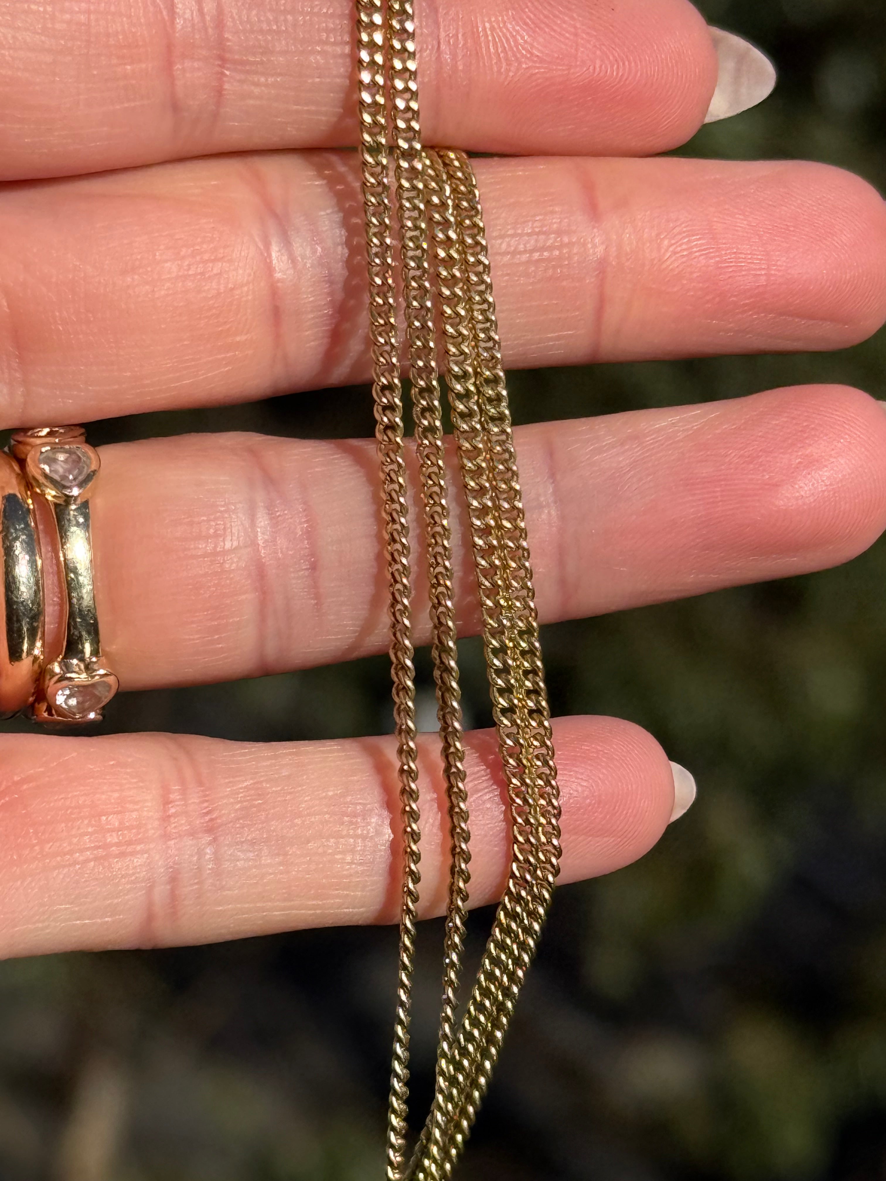 Solid Long Curb Chain