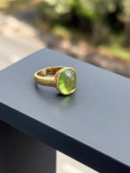 Peridot Cabochon Ring
