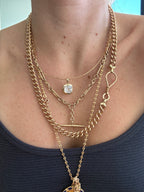 Fish Hook Long Chunky Curb Chain