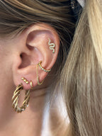 Chunky Wire Twist Hoops