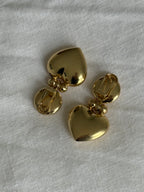 Puffy Heart Doorknocker Earrings