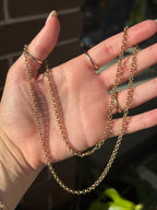 Long Solid Rolo Chain