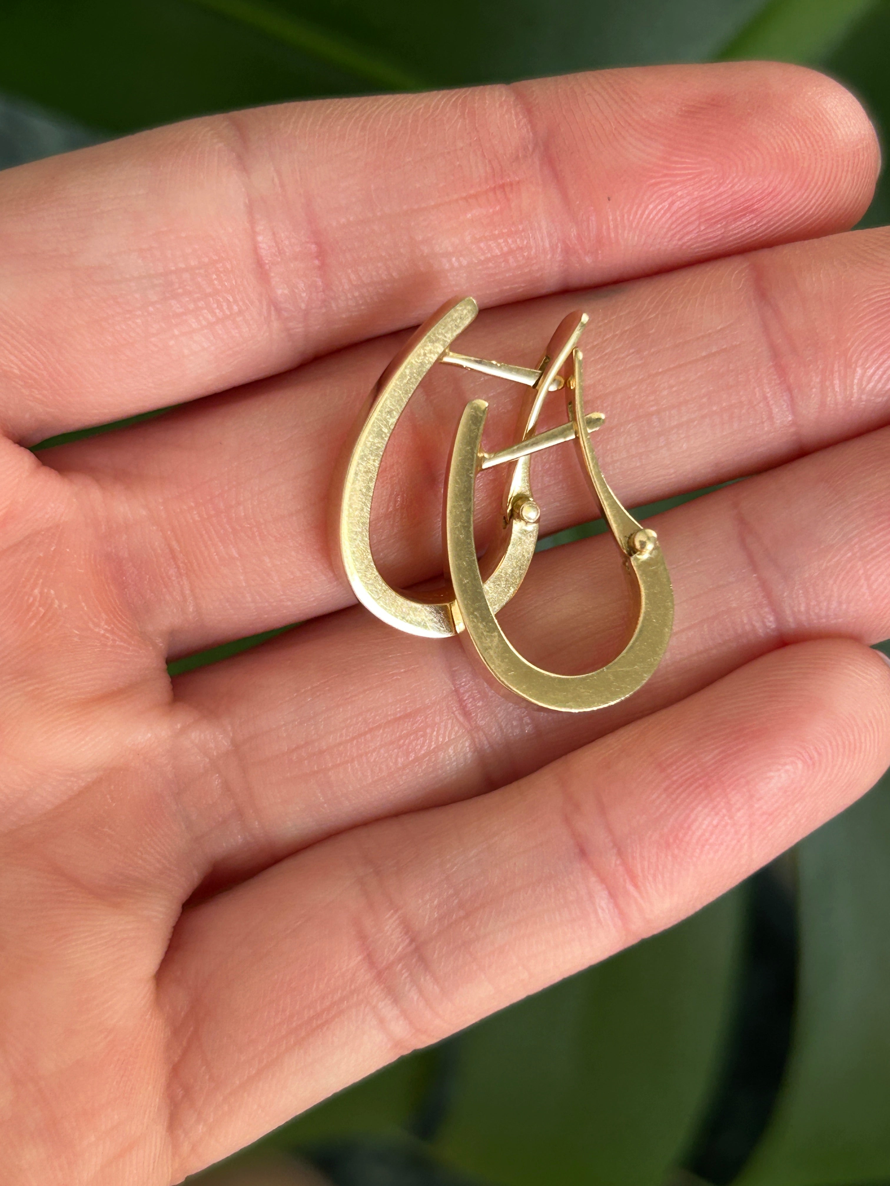 Teardrop Snap Earrings