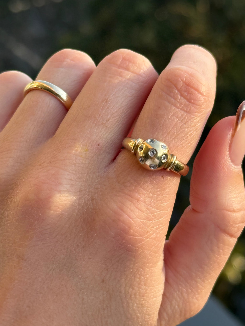 Diamond Ball Ring