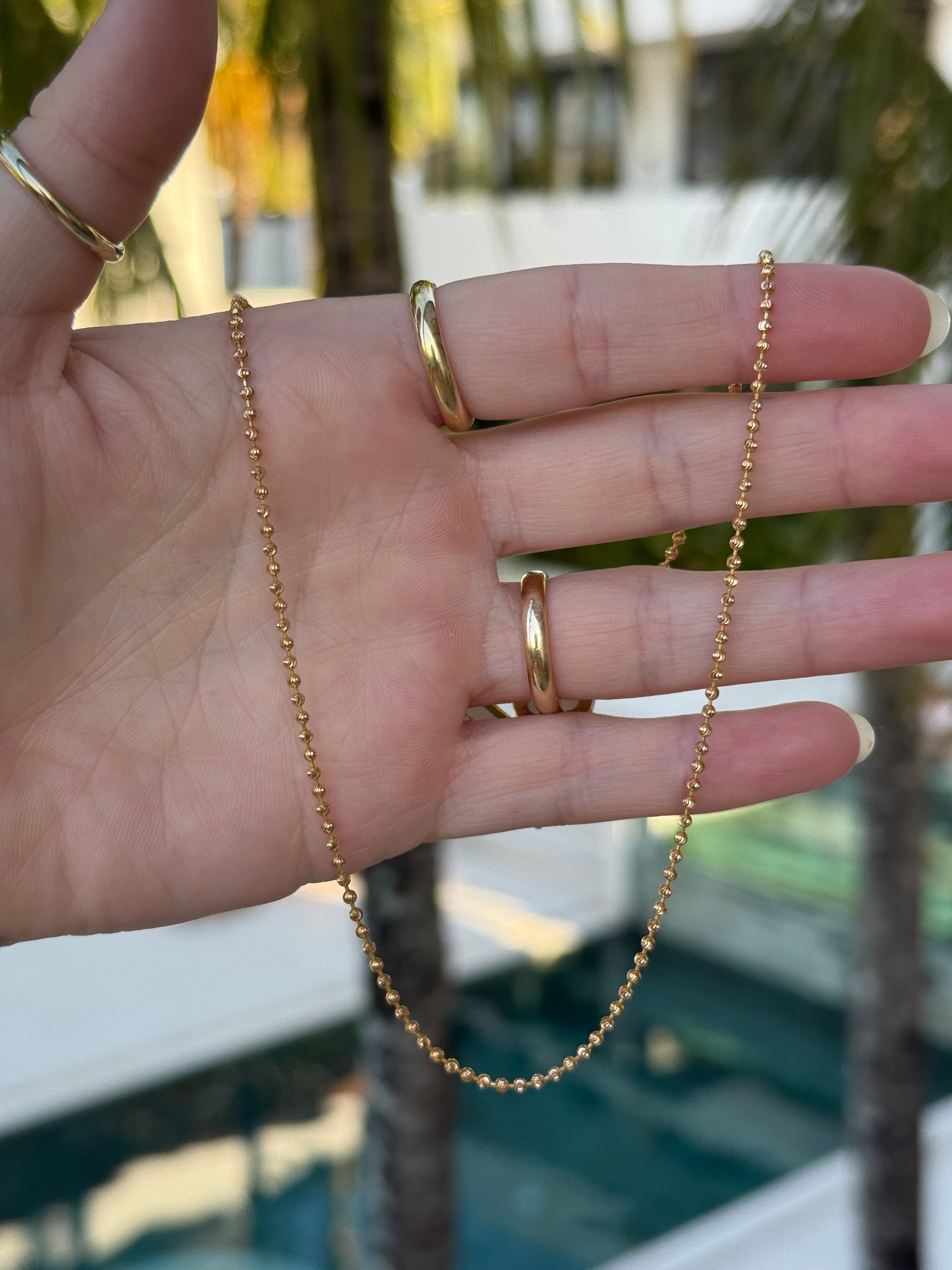 Diamond Cut Ball Chain