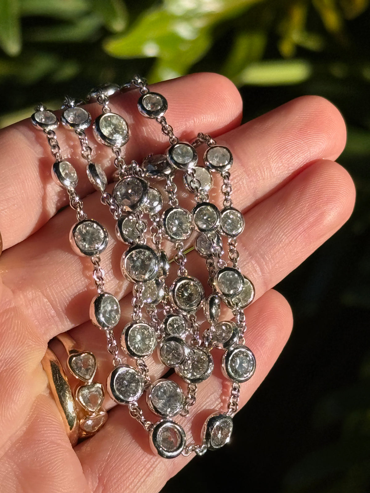 Celestial 14 Carat Natural Diamond Strand Set