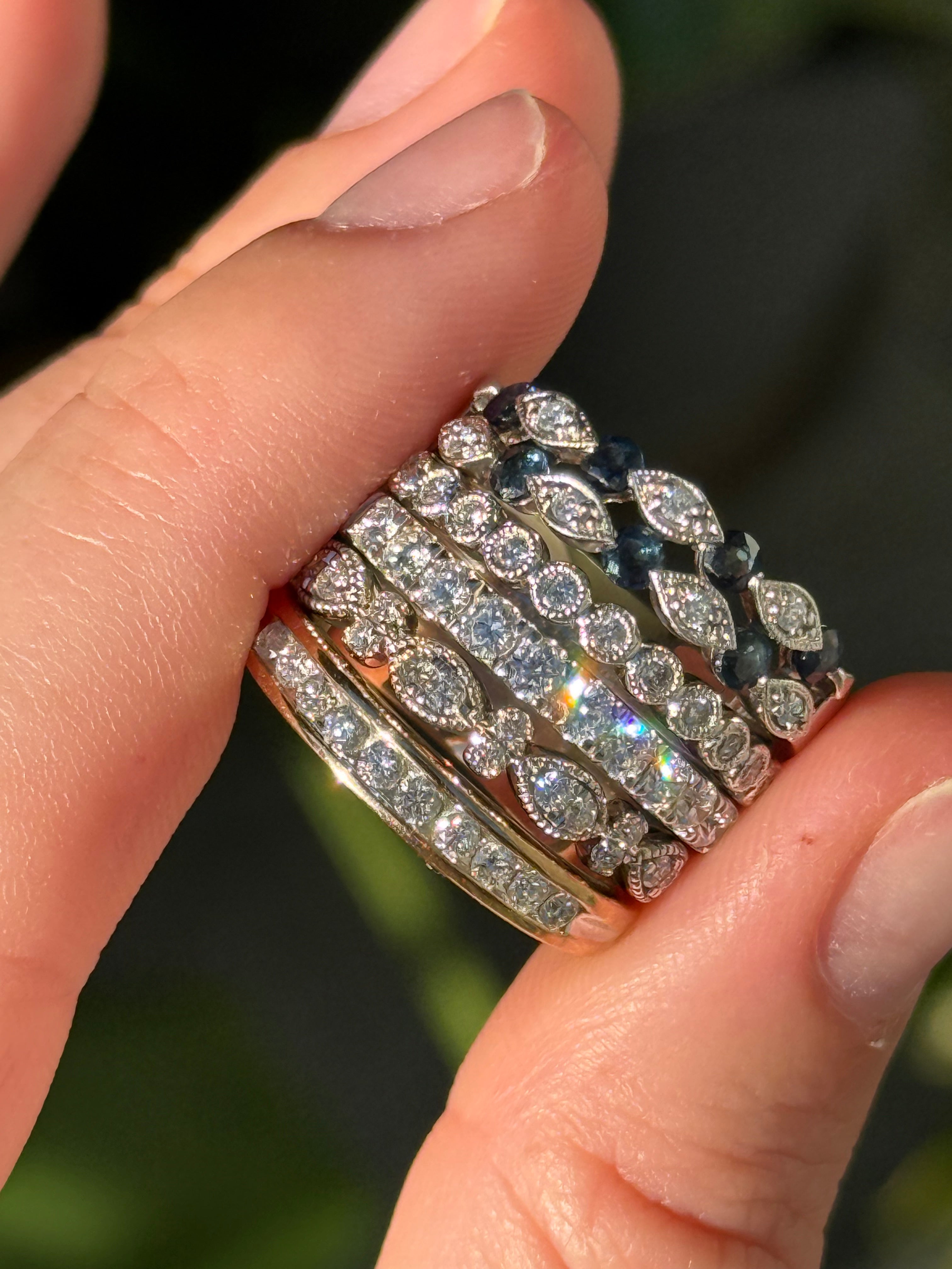 Half Eternity Diamond Band