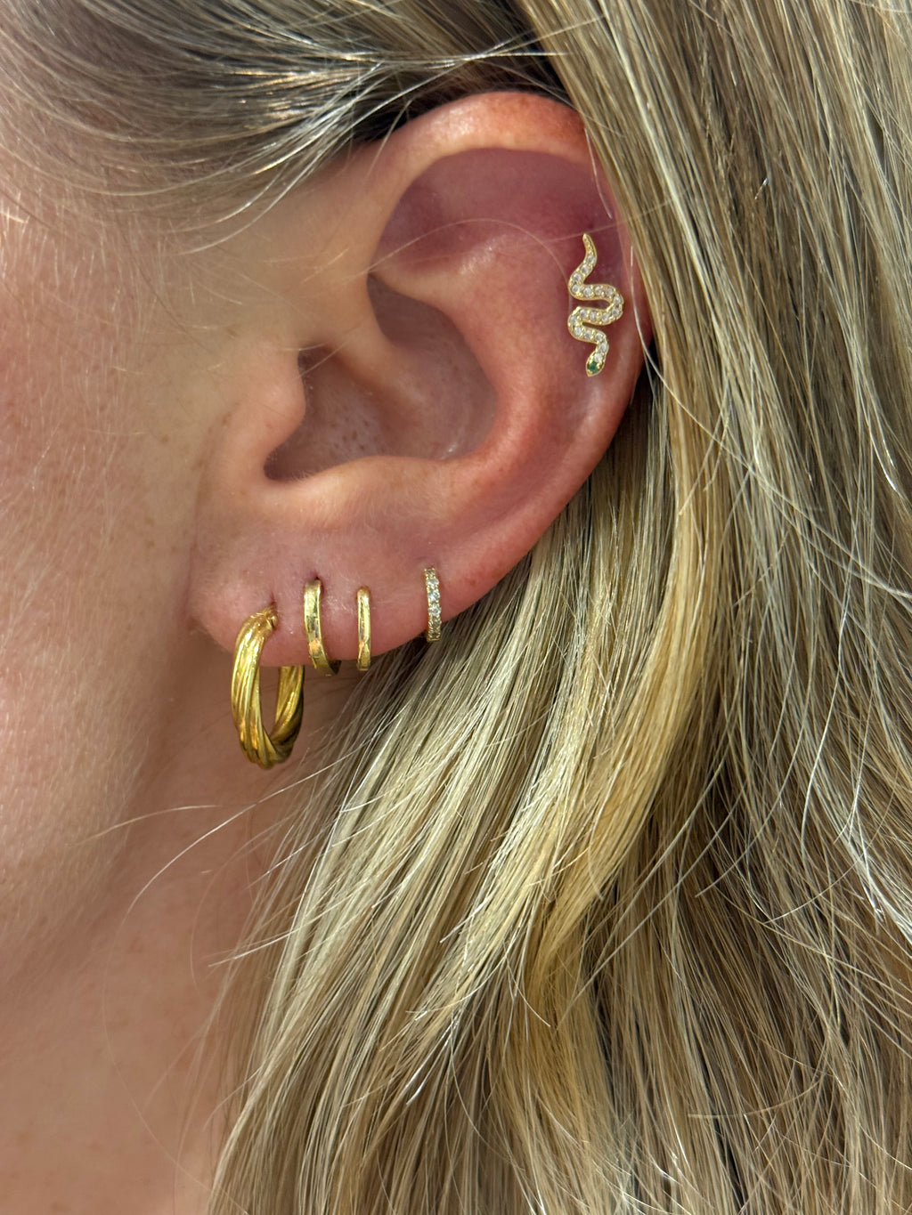 Twisted Mini Hoops