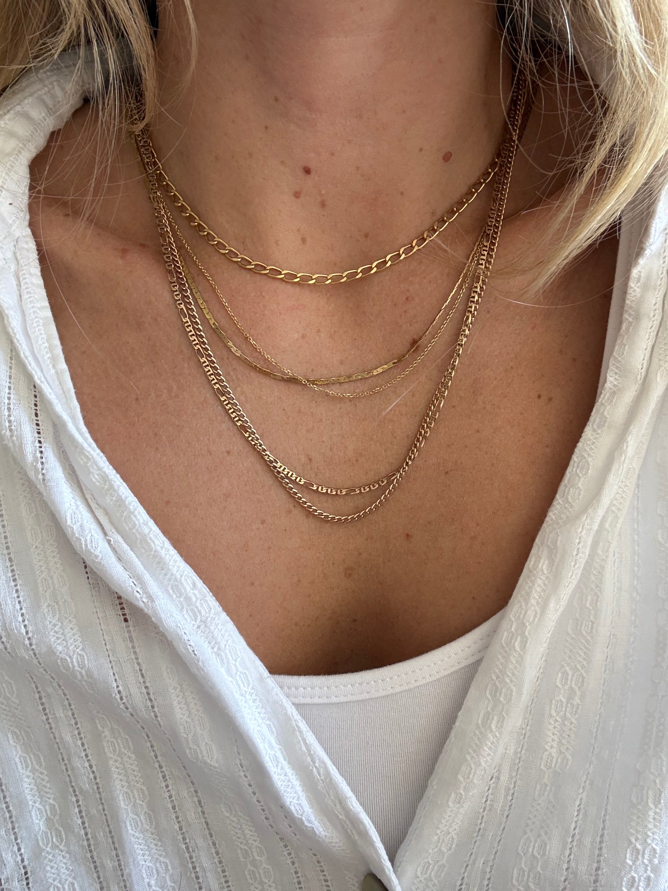 Solid Elongated Paperclip Chain