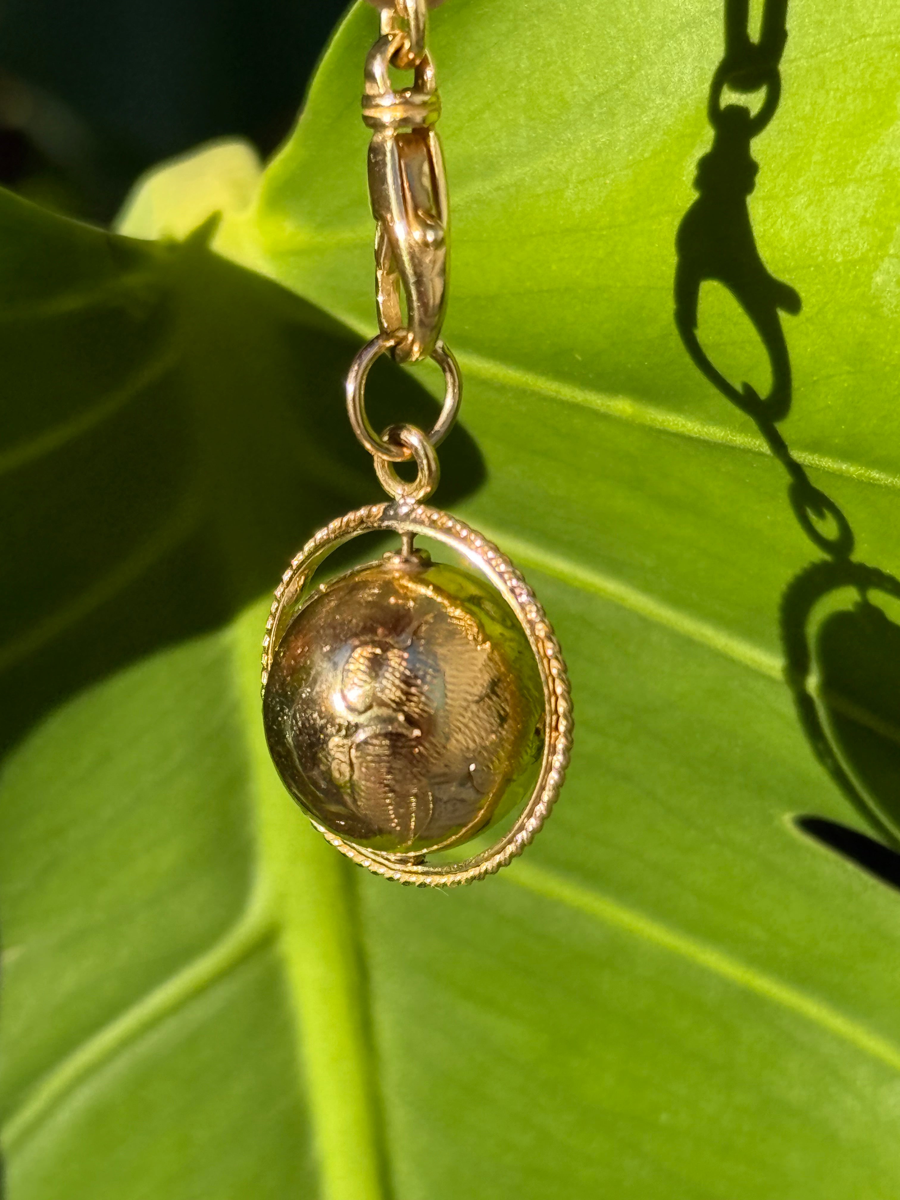 Spinning Globe Charm