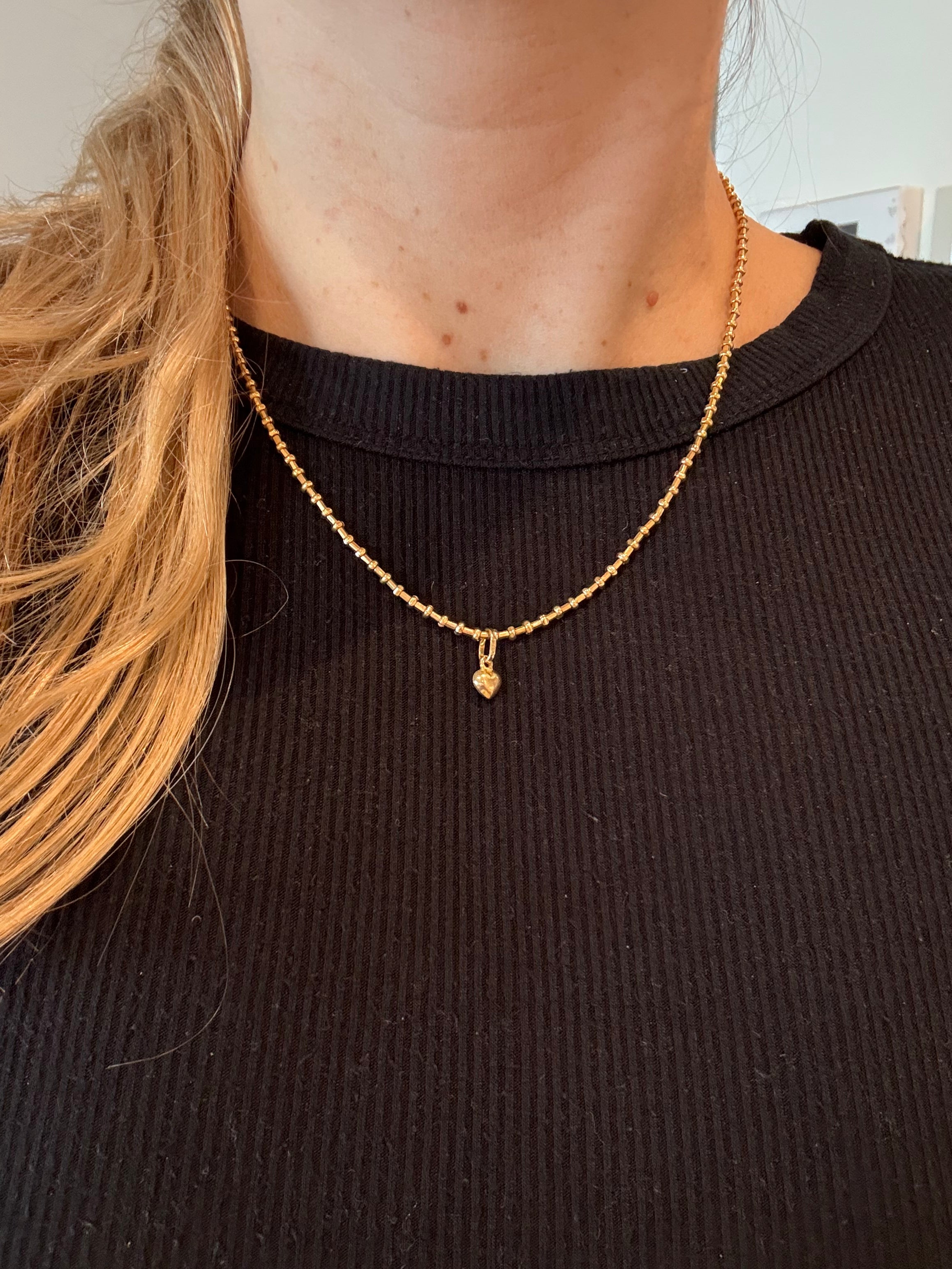 Mini Puffy Heart Charm