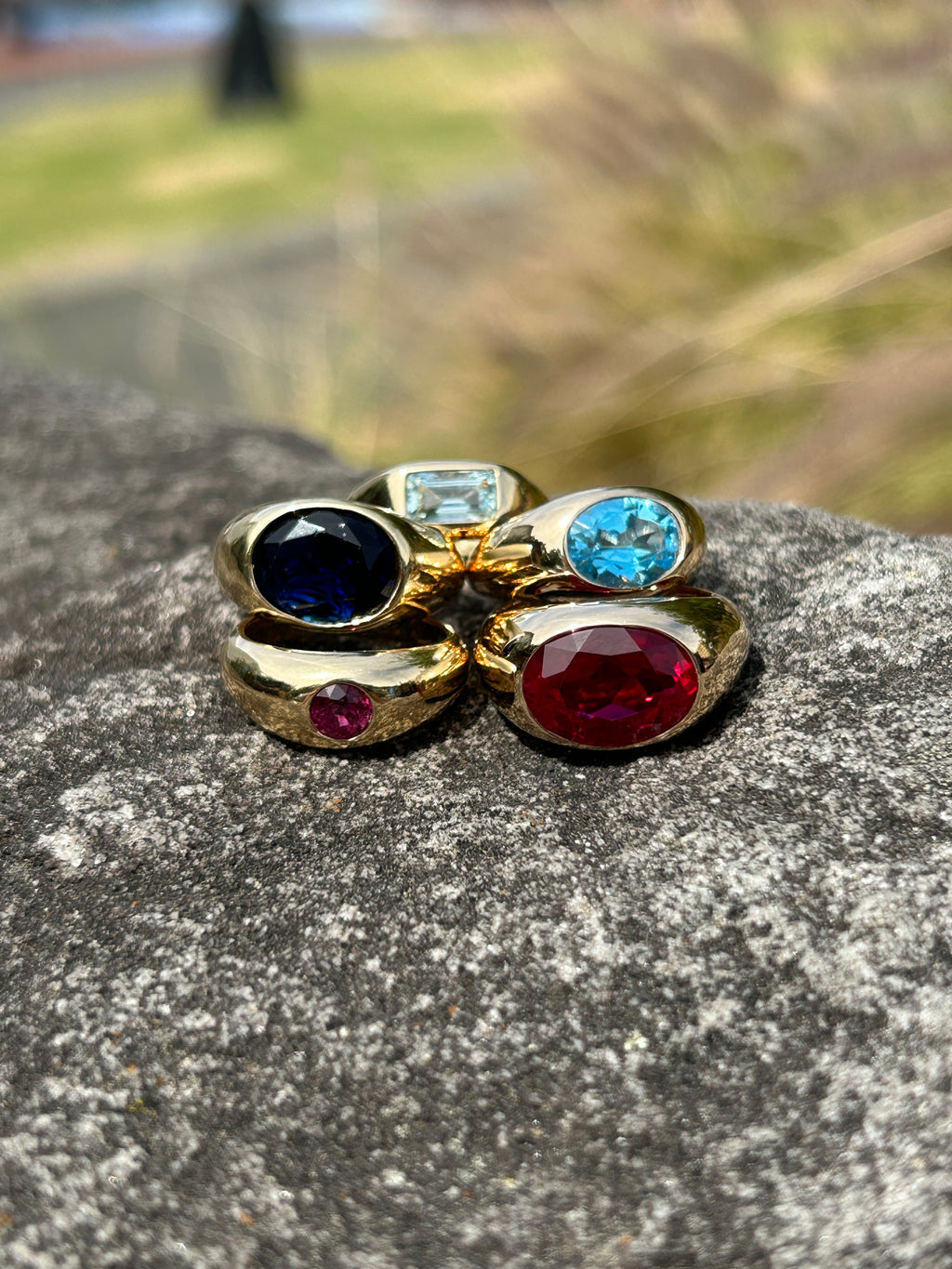 Aquamarine Aura Ring