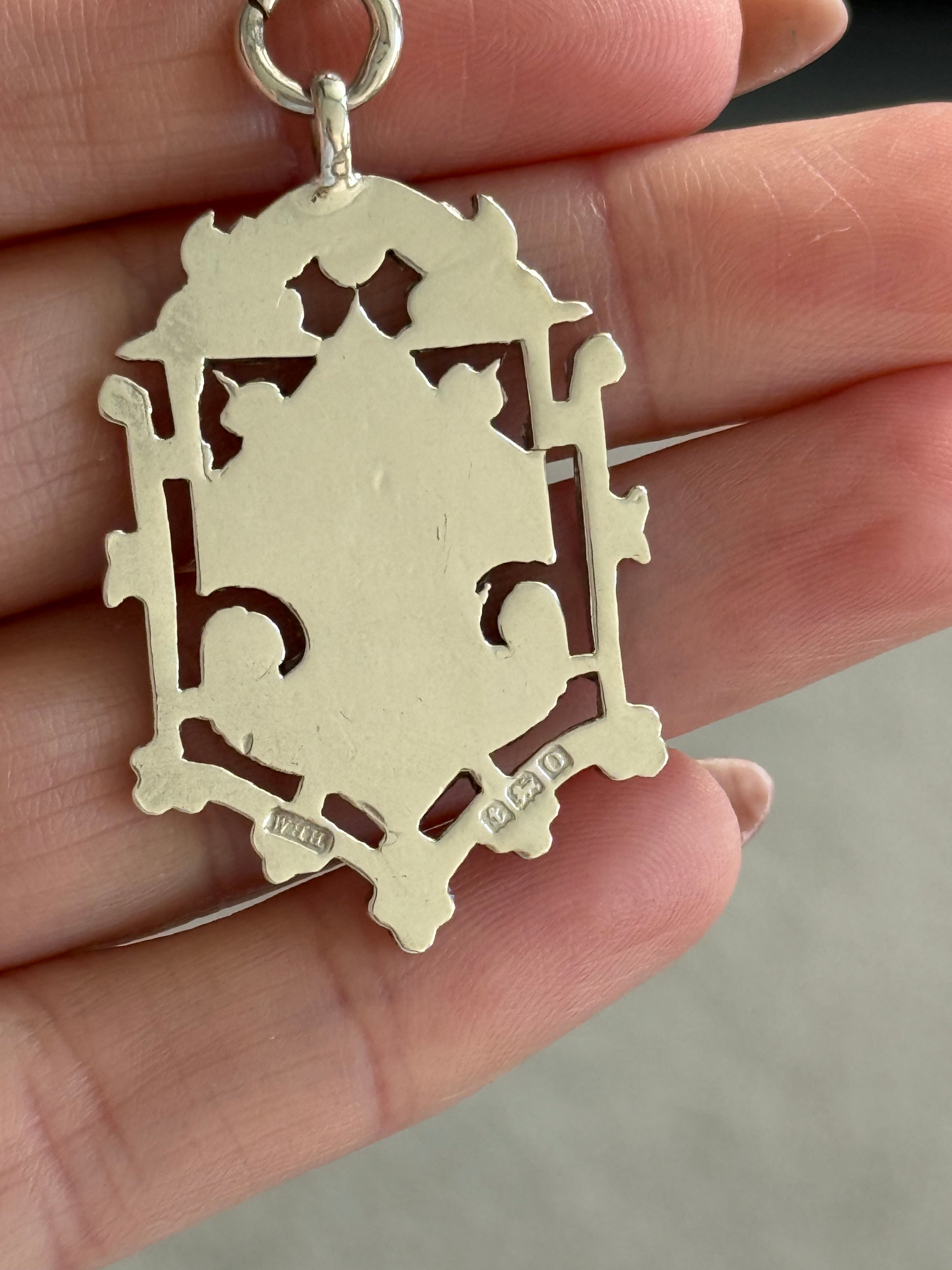 Antique Shield Silver Albert