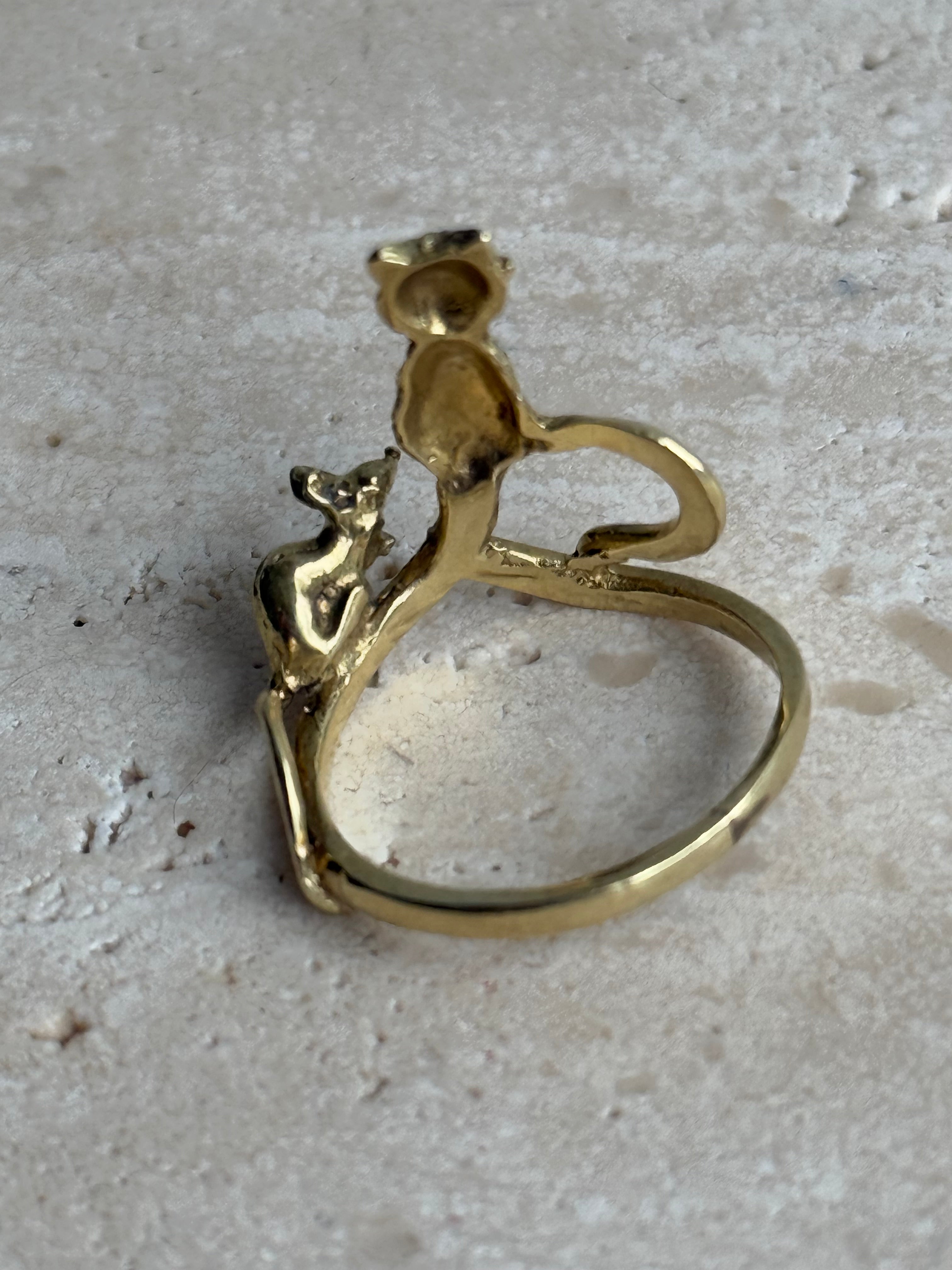Cat and Mouse Ring