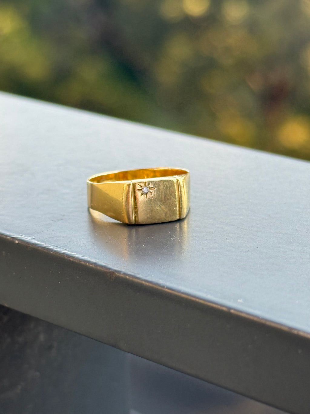 Diamond Starburst Signet