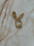 Playboy Bunny Outline Charm