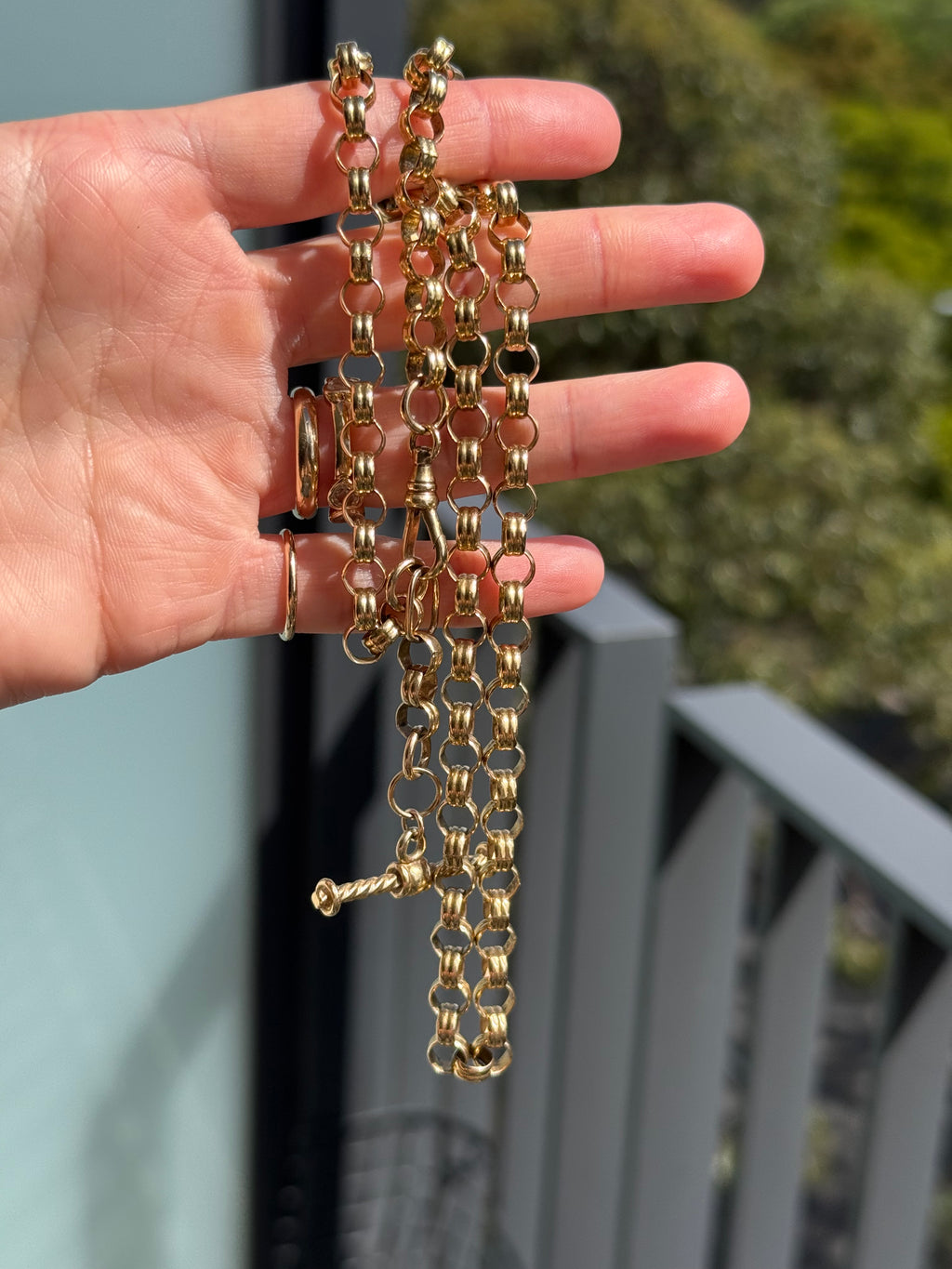 Fancy Rolo Watch Chain