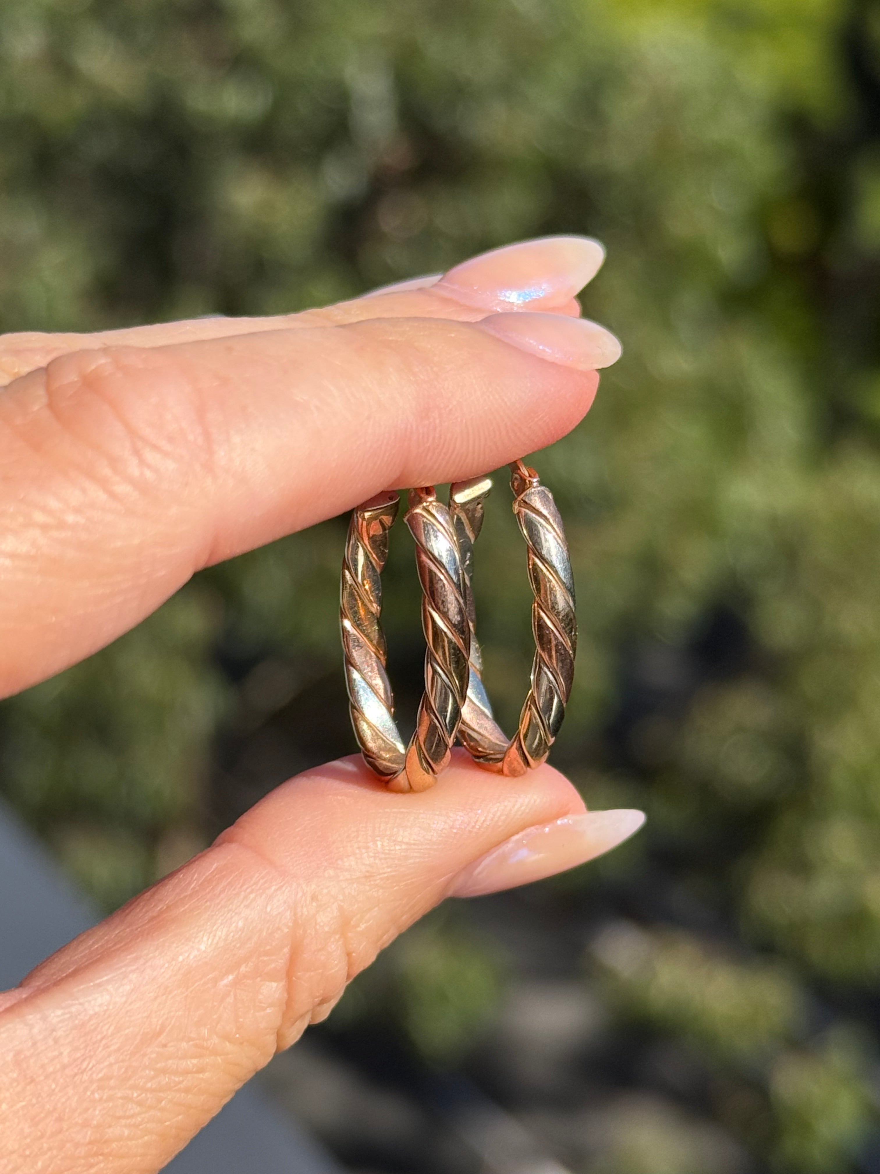 Tricolored Oval Hoops