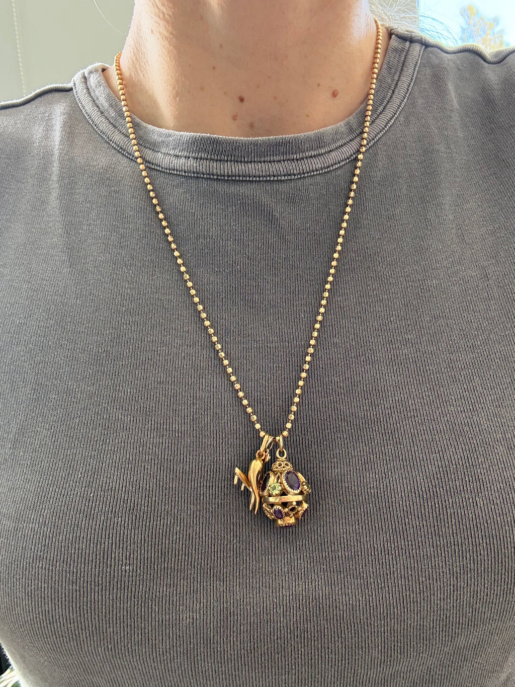 Solid Long Diamond Cut Ball Chain