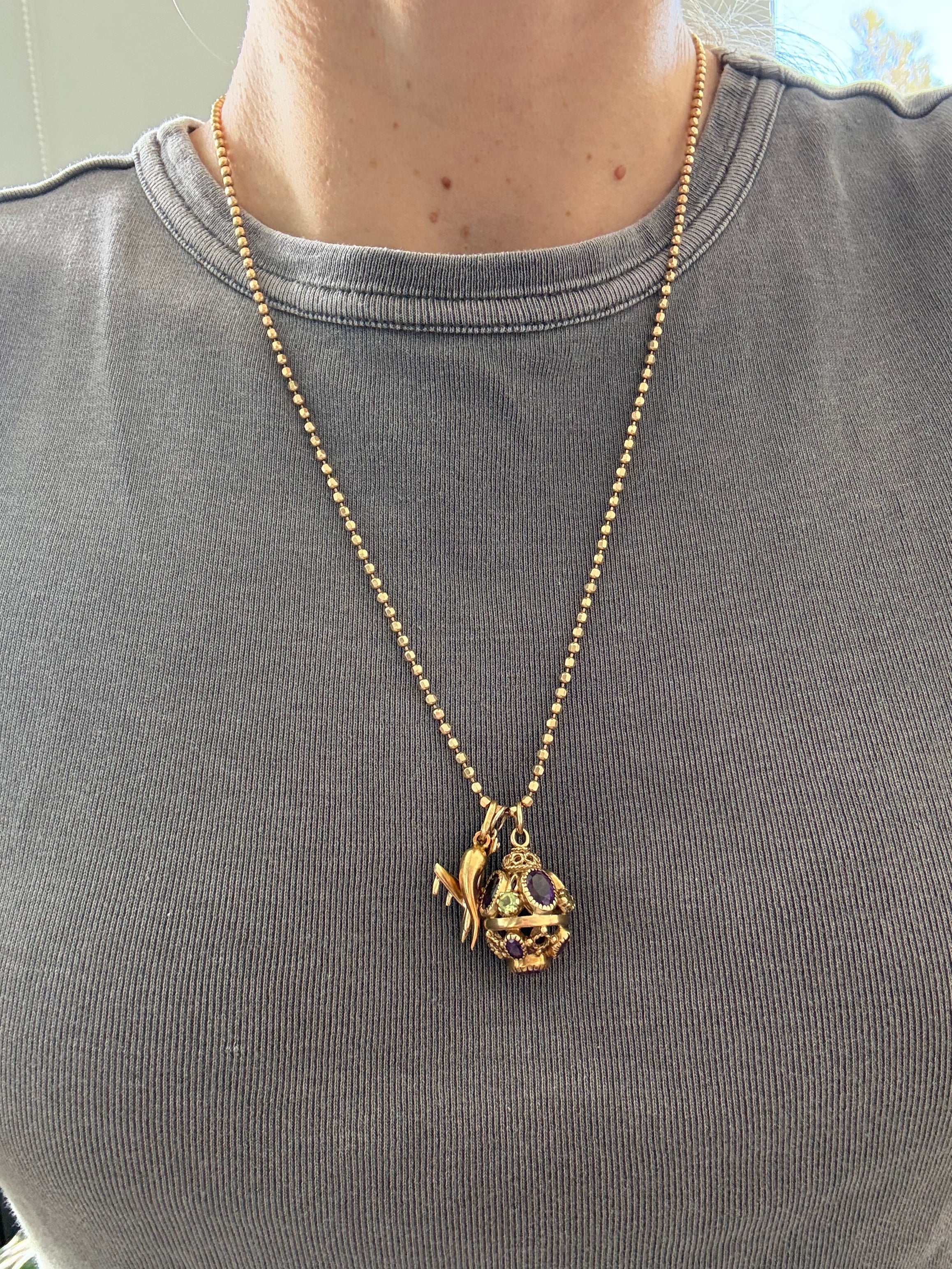 Solid Long Diamond Cut Ball Chain
