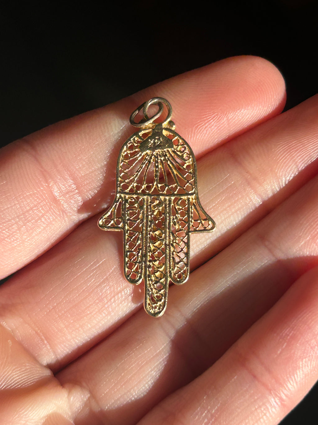 Ornate Hamsa Charm