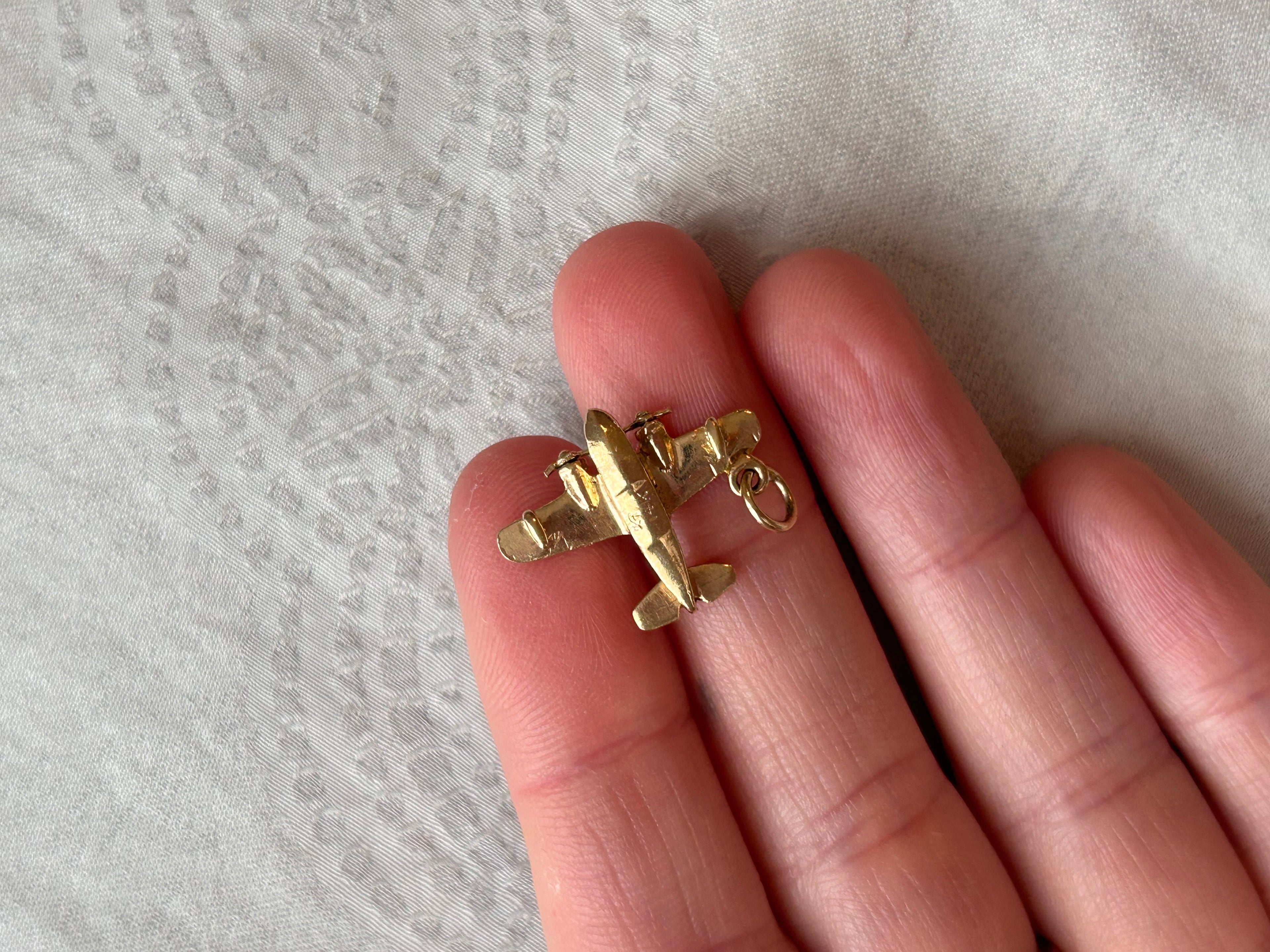 Solid Airplane Charm