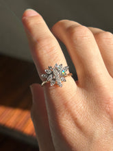 Load image into Gallery viewer, Diamond Dragonfly Cluster Ring
