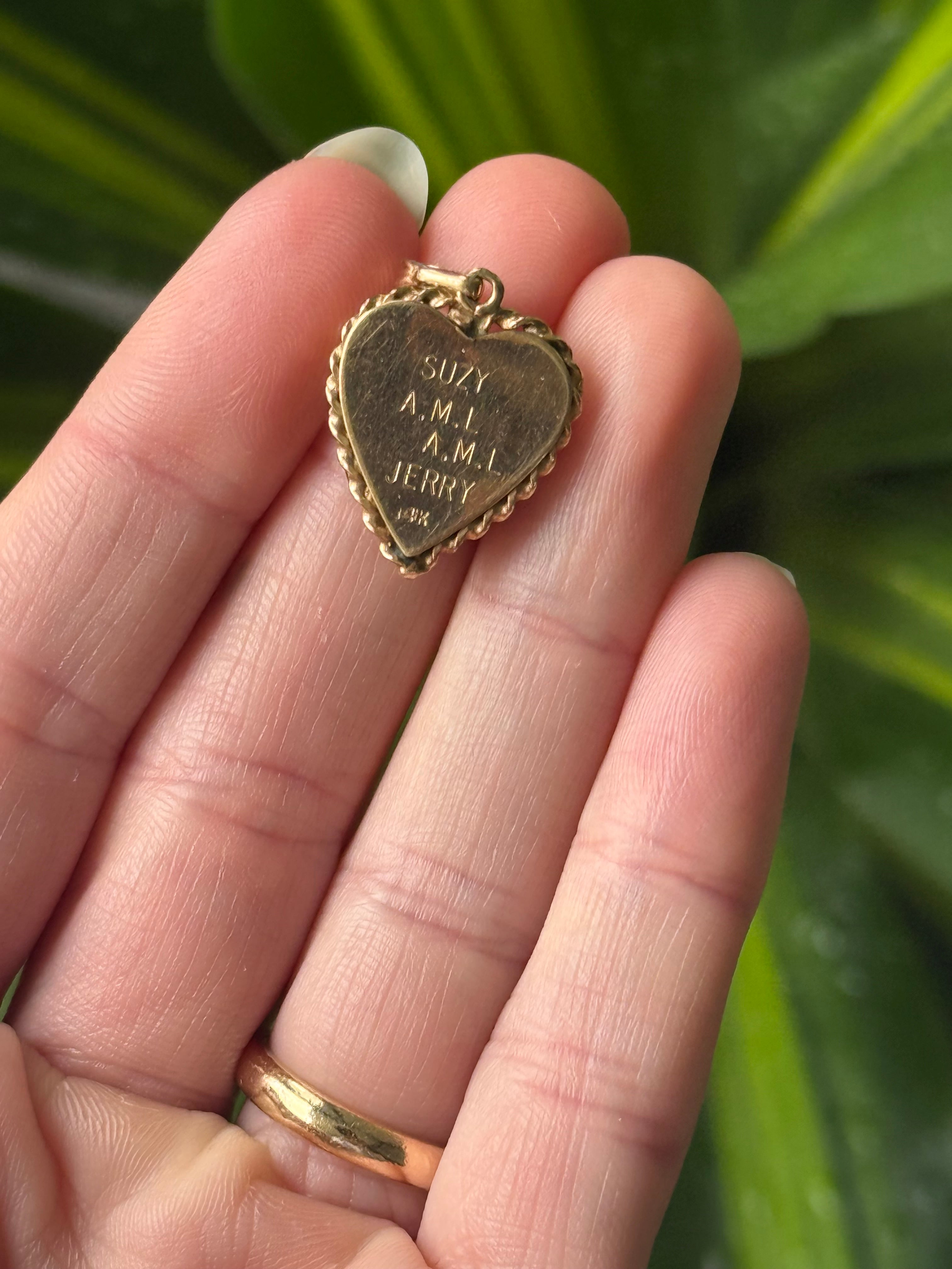Diamond Heart Locket