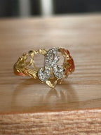 Diamond A Heart Ring