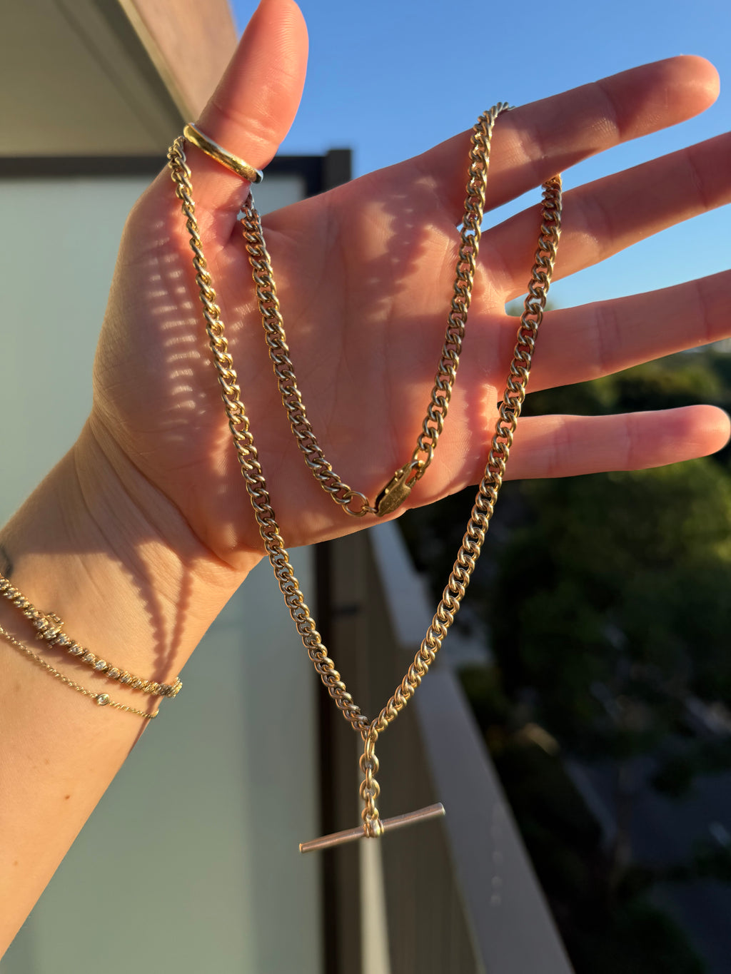 Solid Antique Watch Chain