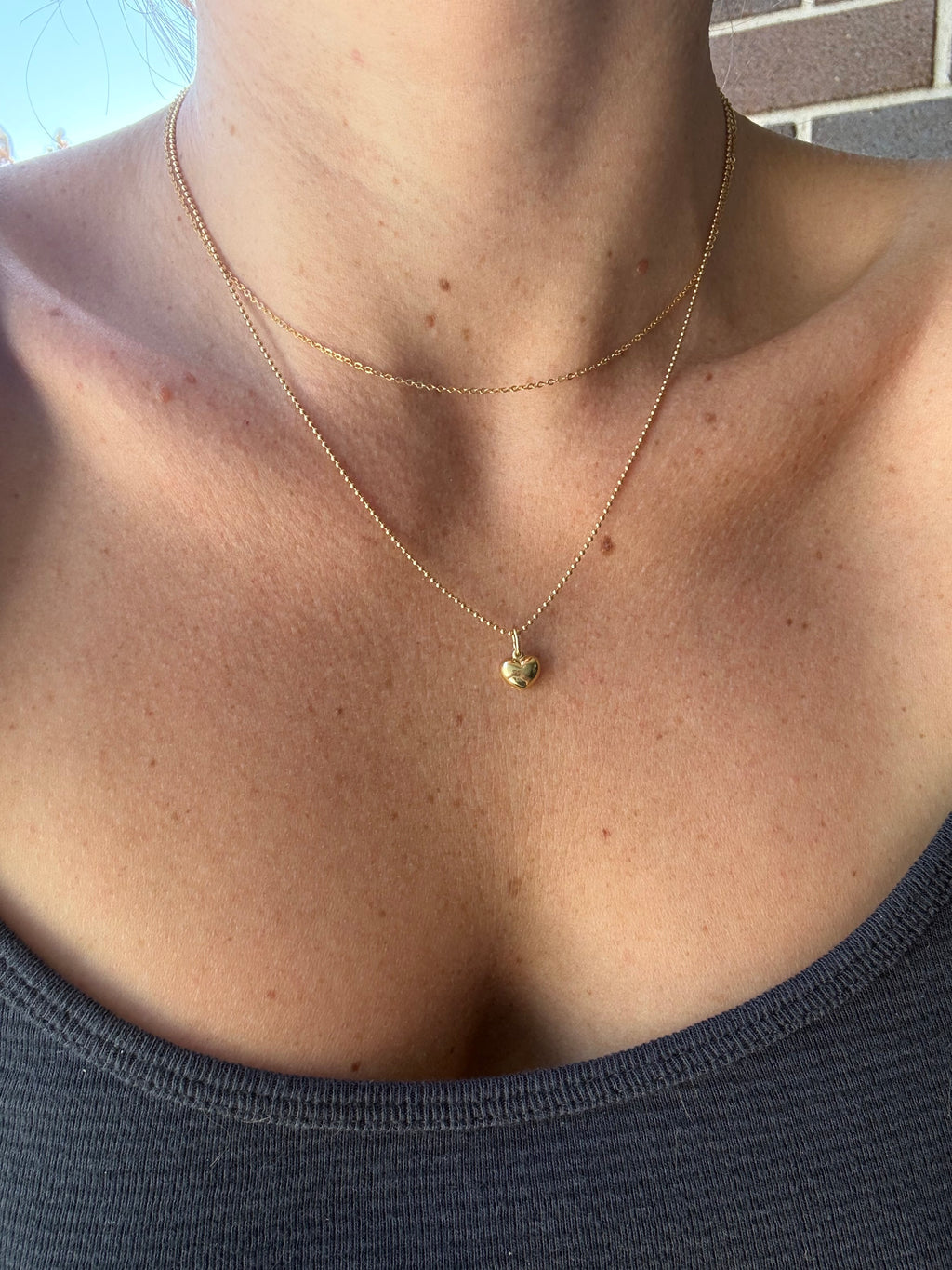Mini Puffy Heart Charm