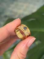 Diamond Sapphire Band