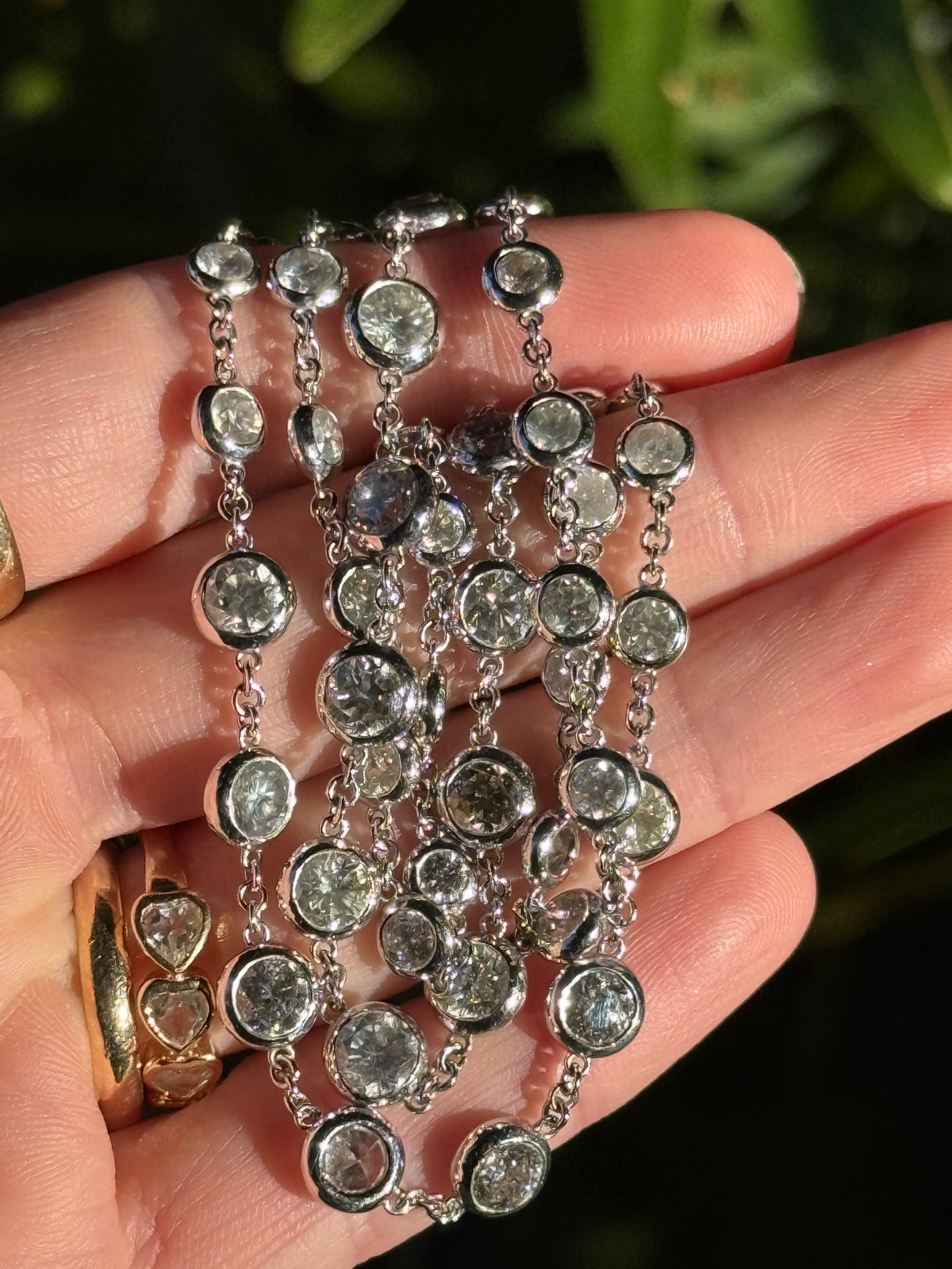 Celestial 14 Carat Natural Diamond Strand Set