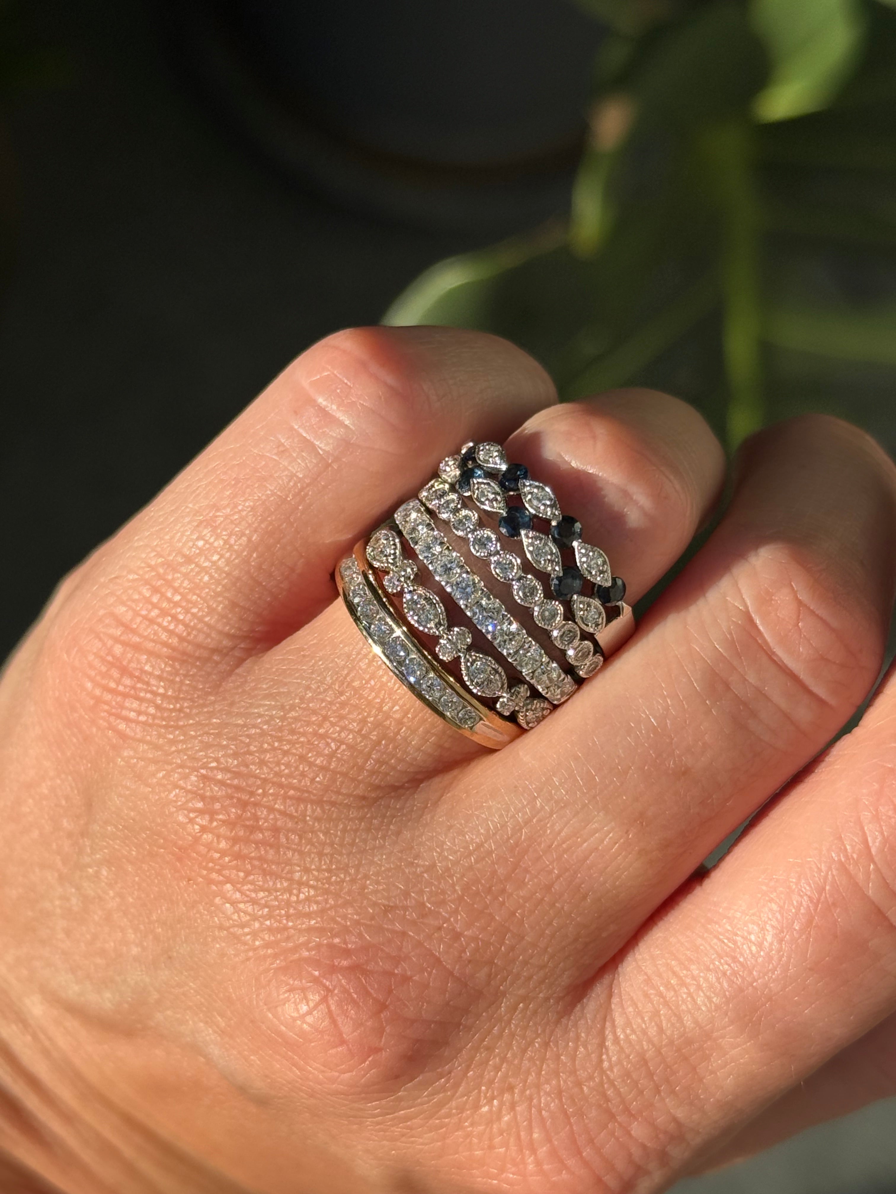 Half Eternity Diamond Band