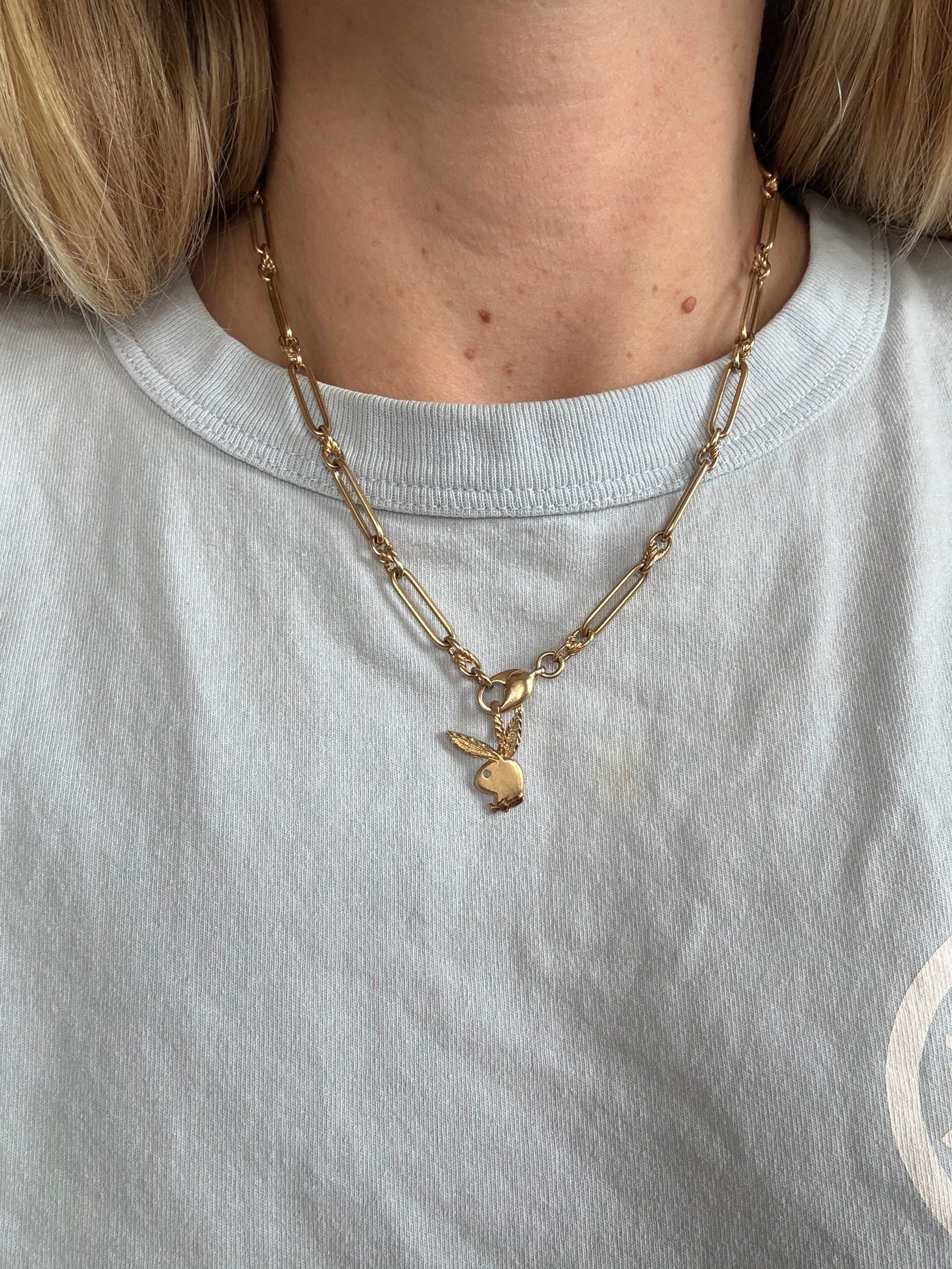 Solid Love Knot Trombone Chain