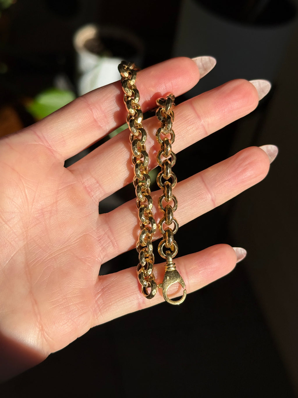 Diamond Cut Shimmery Rolo Bracelet