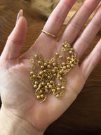 18k Fancy Ball Long Guard Chain