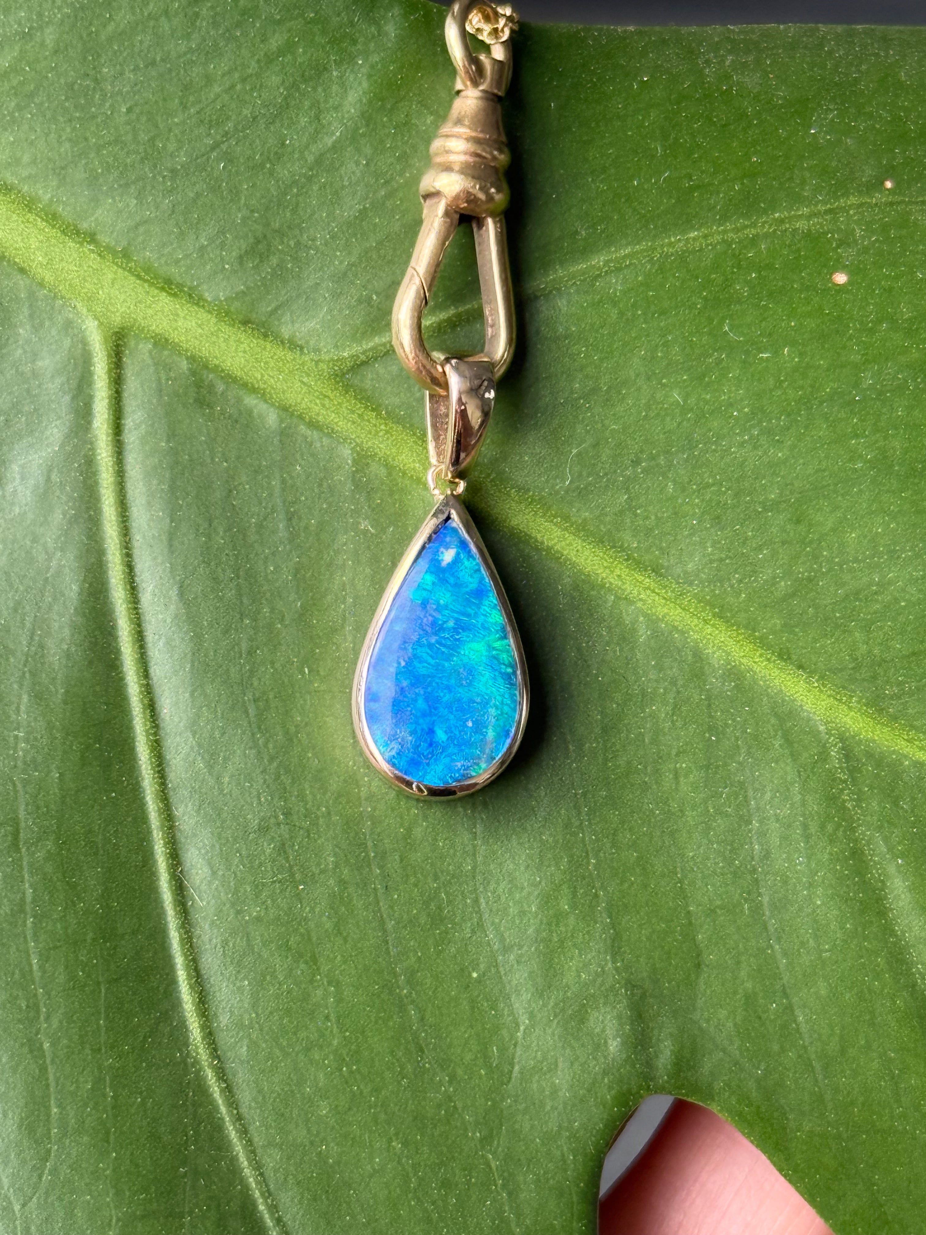 Teardrop Opal Charm