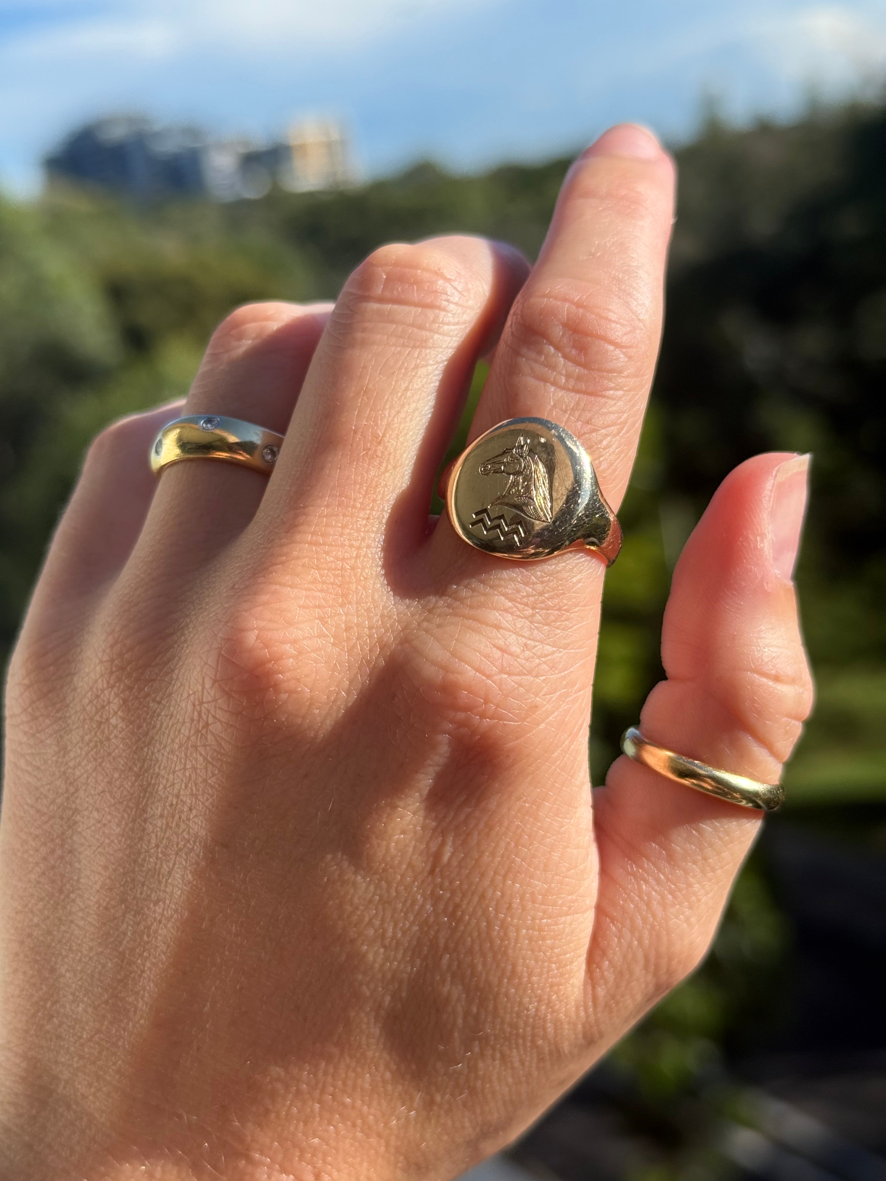 Engraved Horse Signet