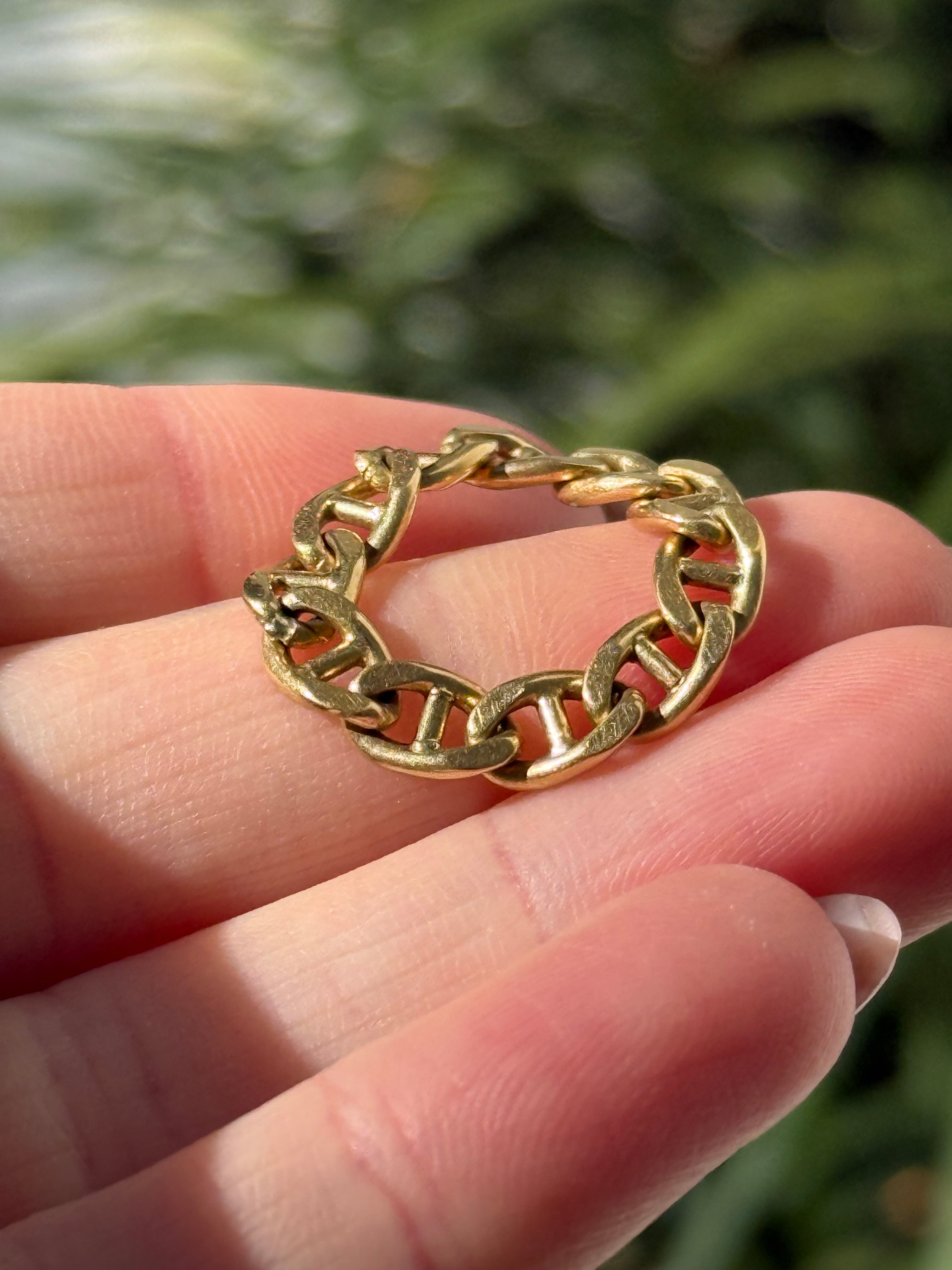 Solid 18k Mariner Ring