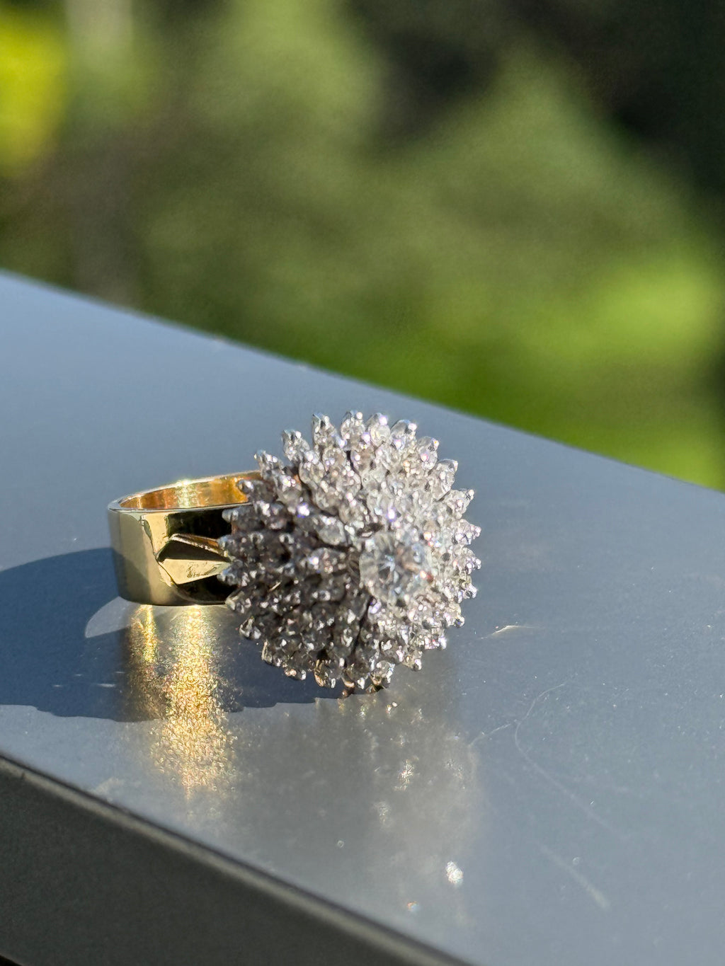 Diamond Burst Disco Ring