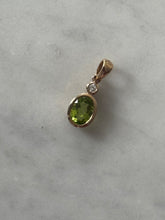 Load image into Gallery viewer, Diamond Peridot Drop
