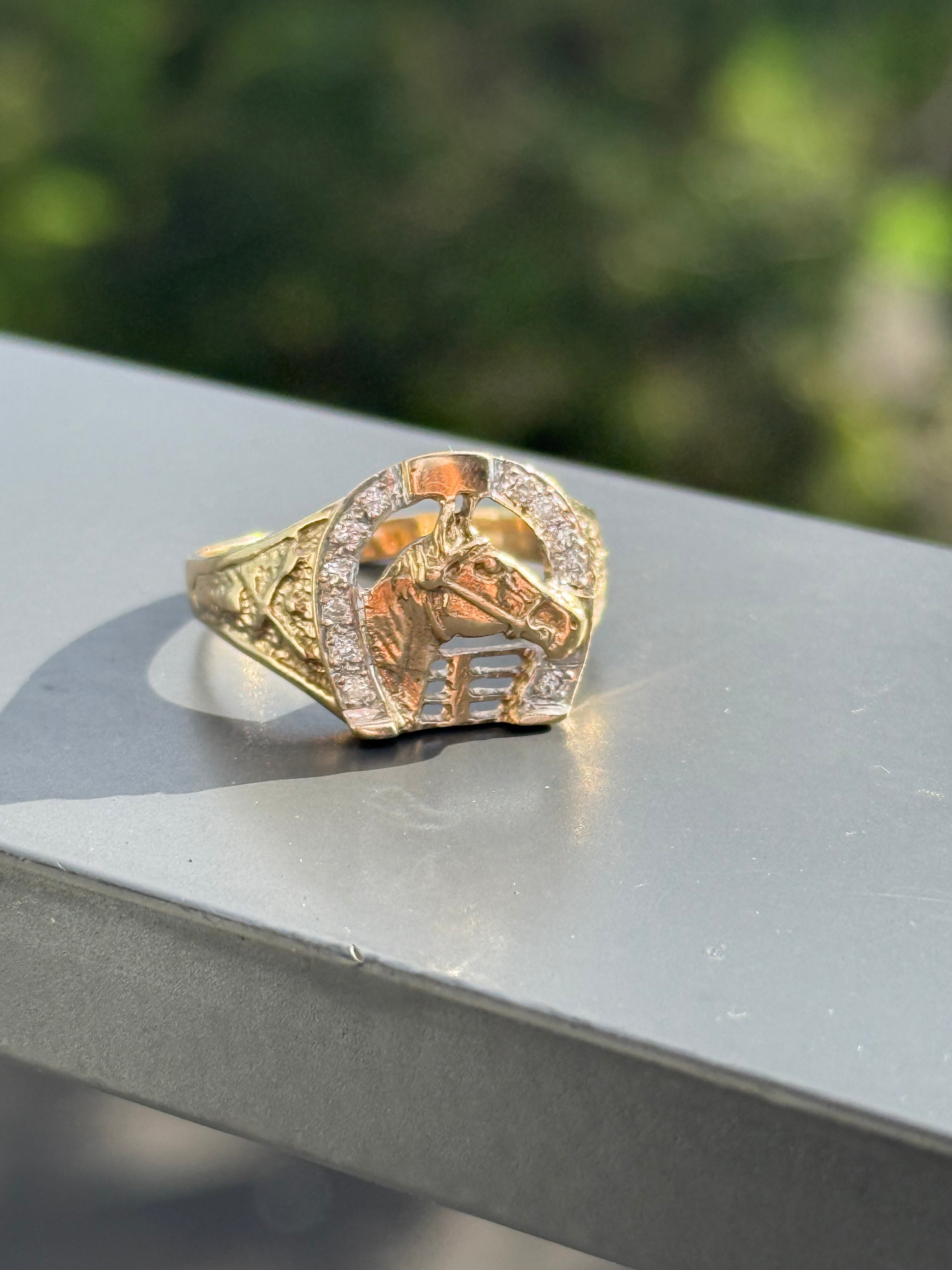 Diamond Horseshoe Ring