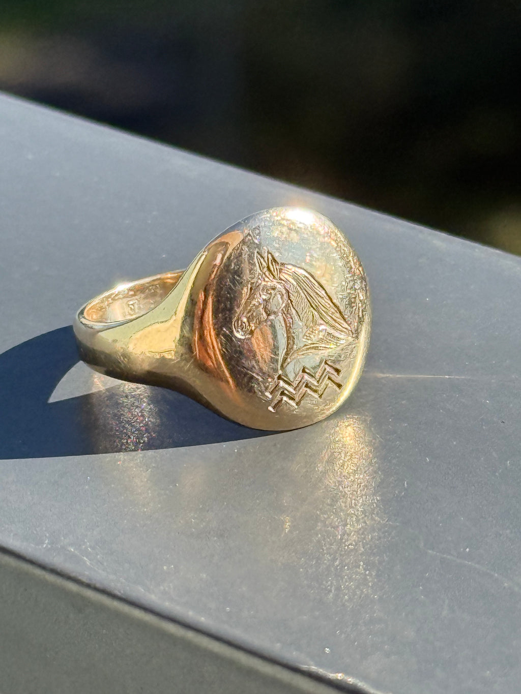 Engraved Horse Signet