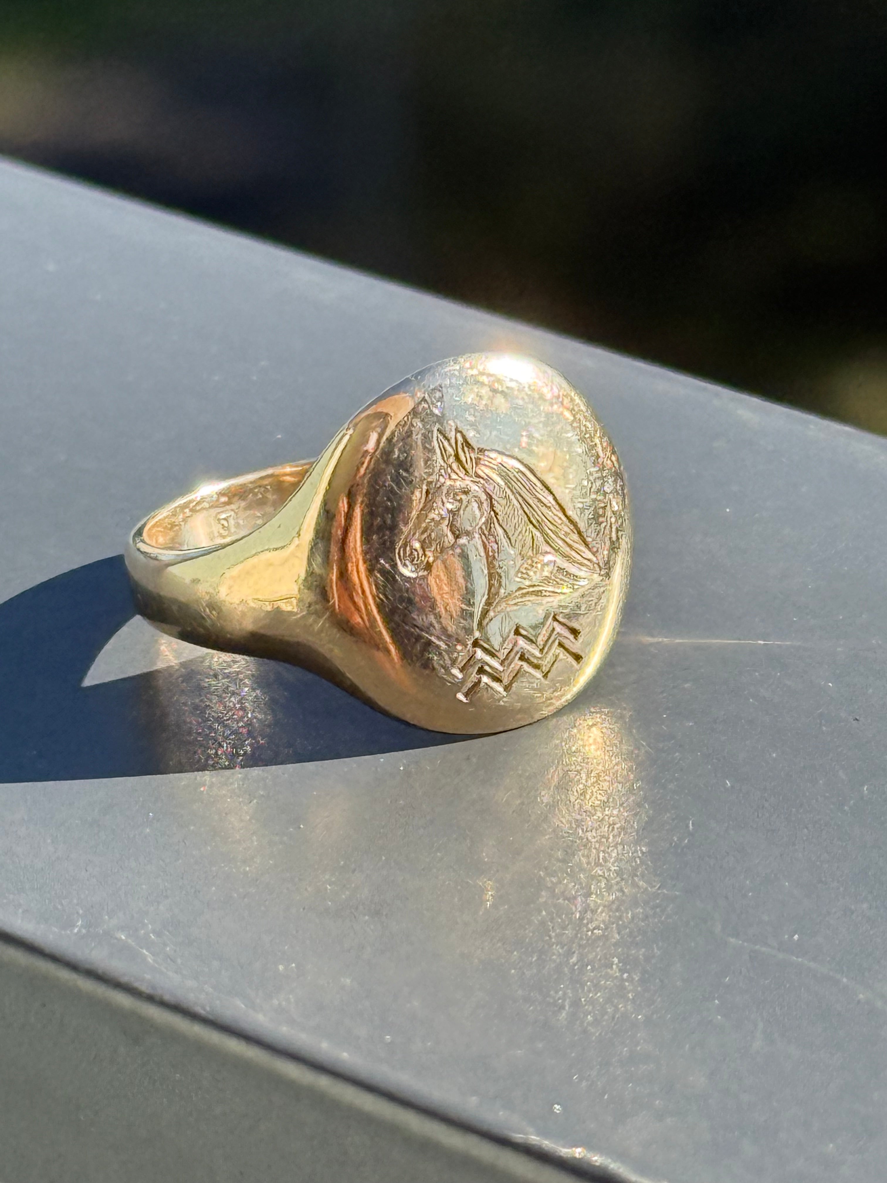 Engraved Horse Signet