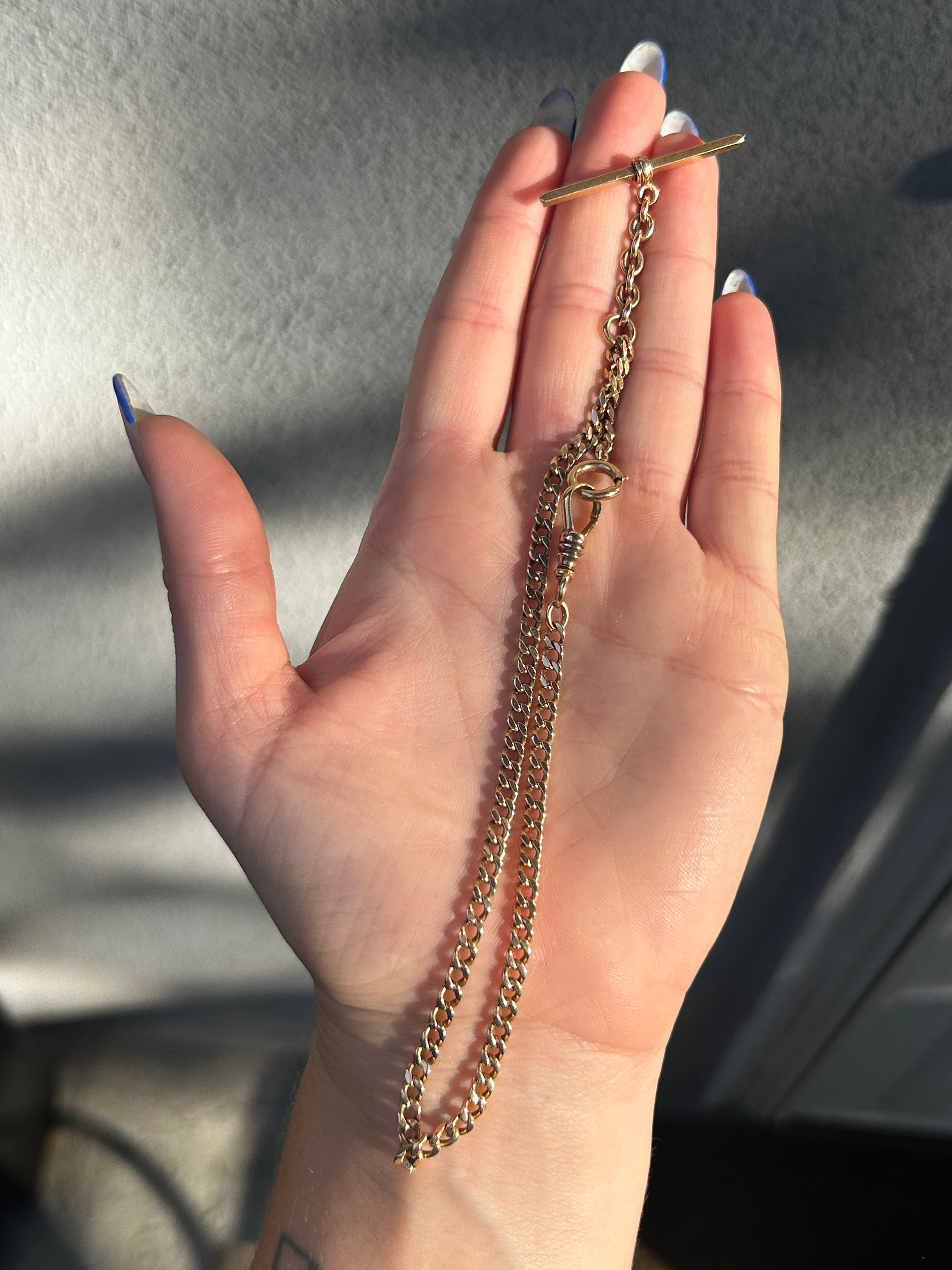 Solid Antique Watch Chain