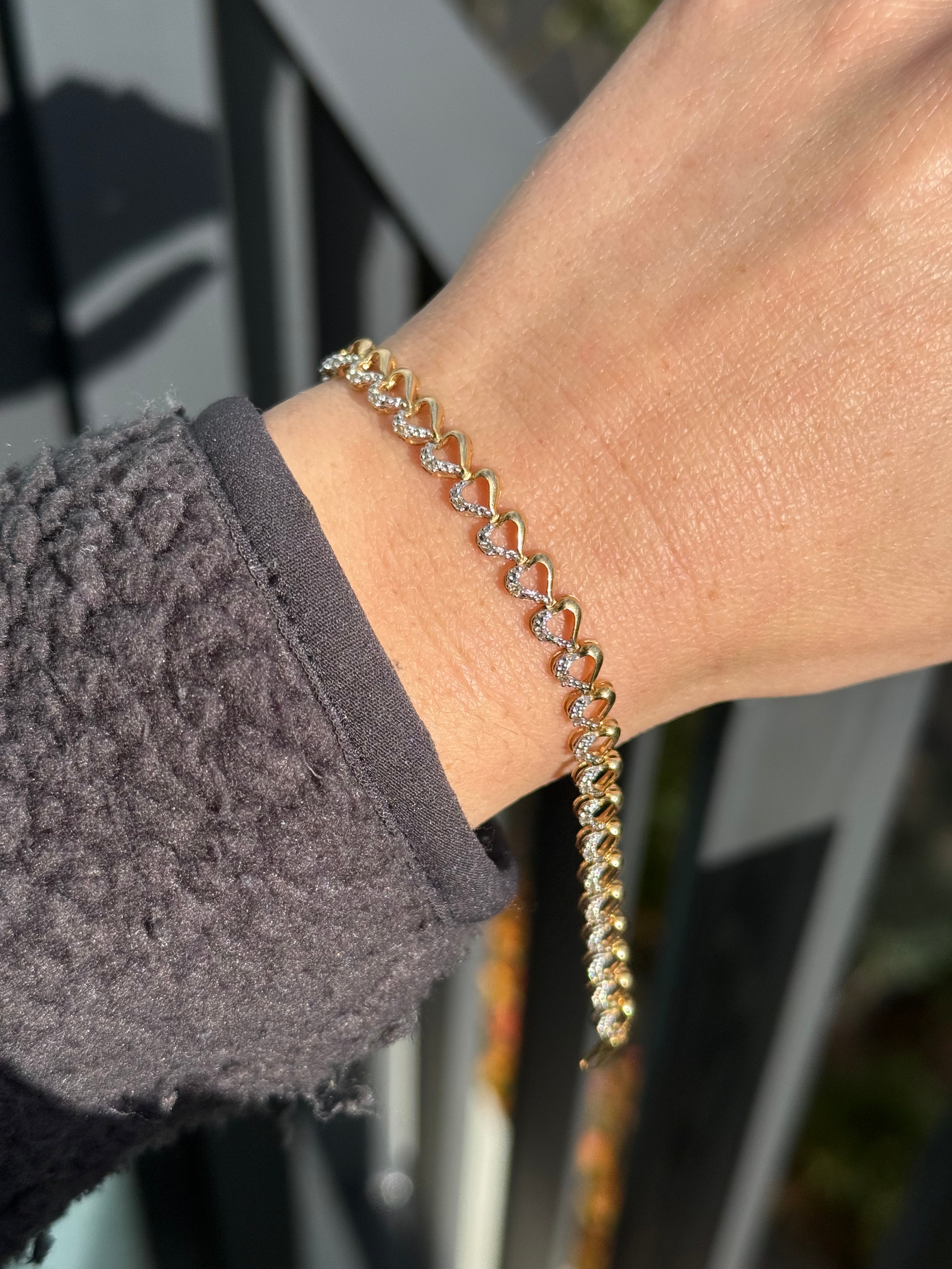 Diamond Heart Bracelet