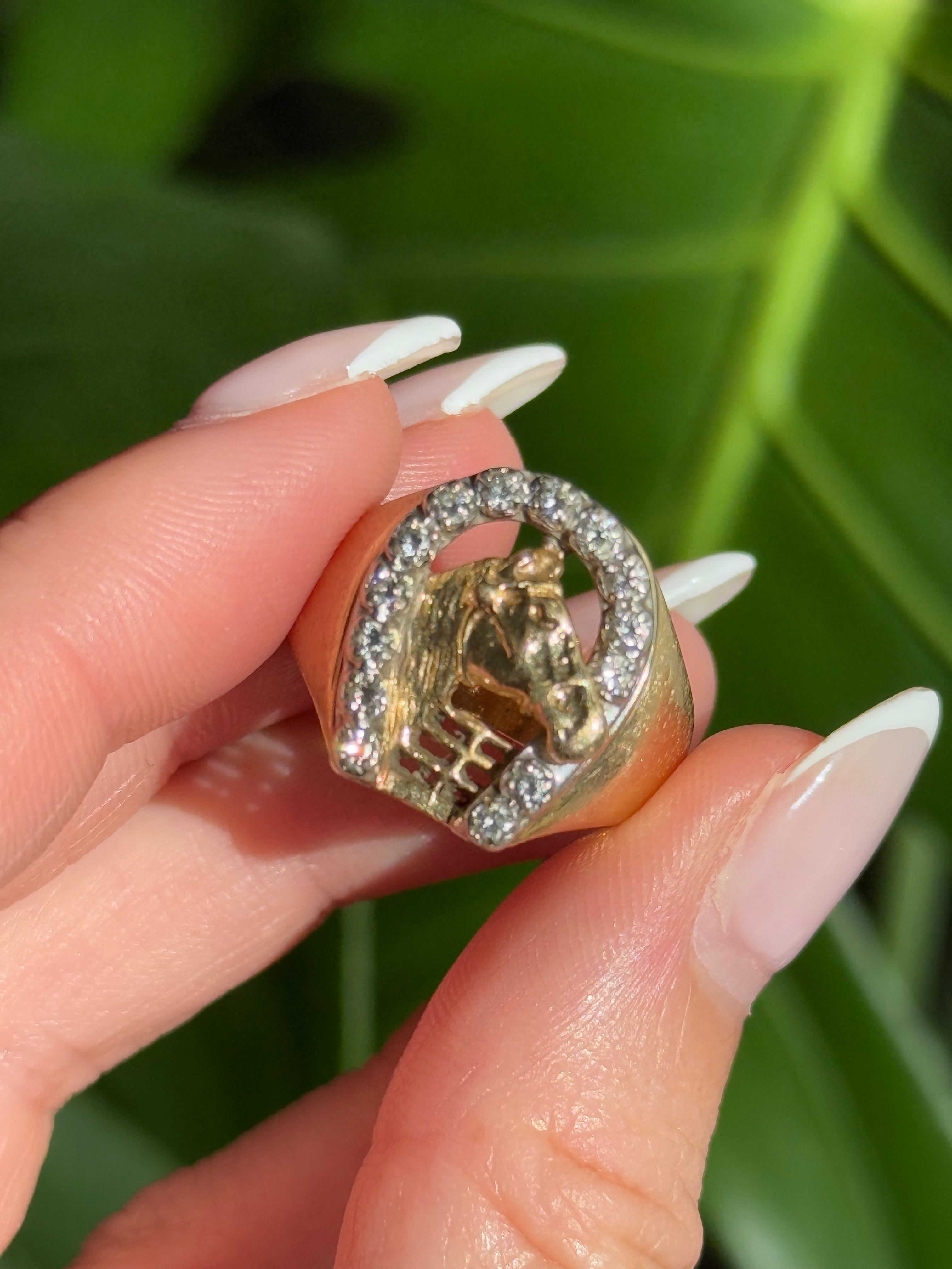 Diamond Horseshoe Ring