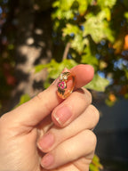 Ruby Diamond Heart Ring